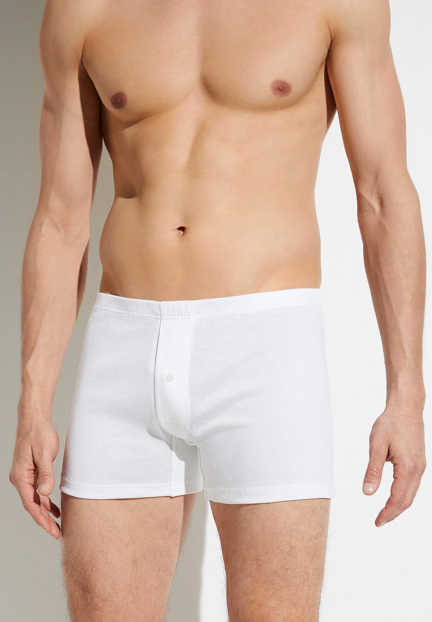 Business Class | Boxer Shorts, mit Eingriff - weiss