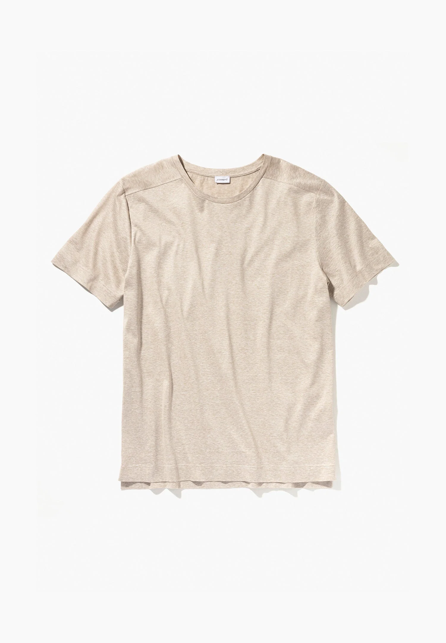 Cotton/Linen Stripes | T-Shirt kurzarm - sand - Image 4