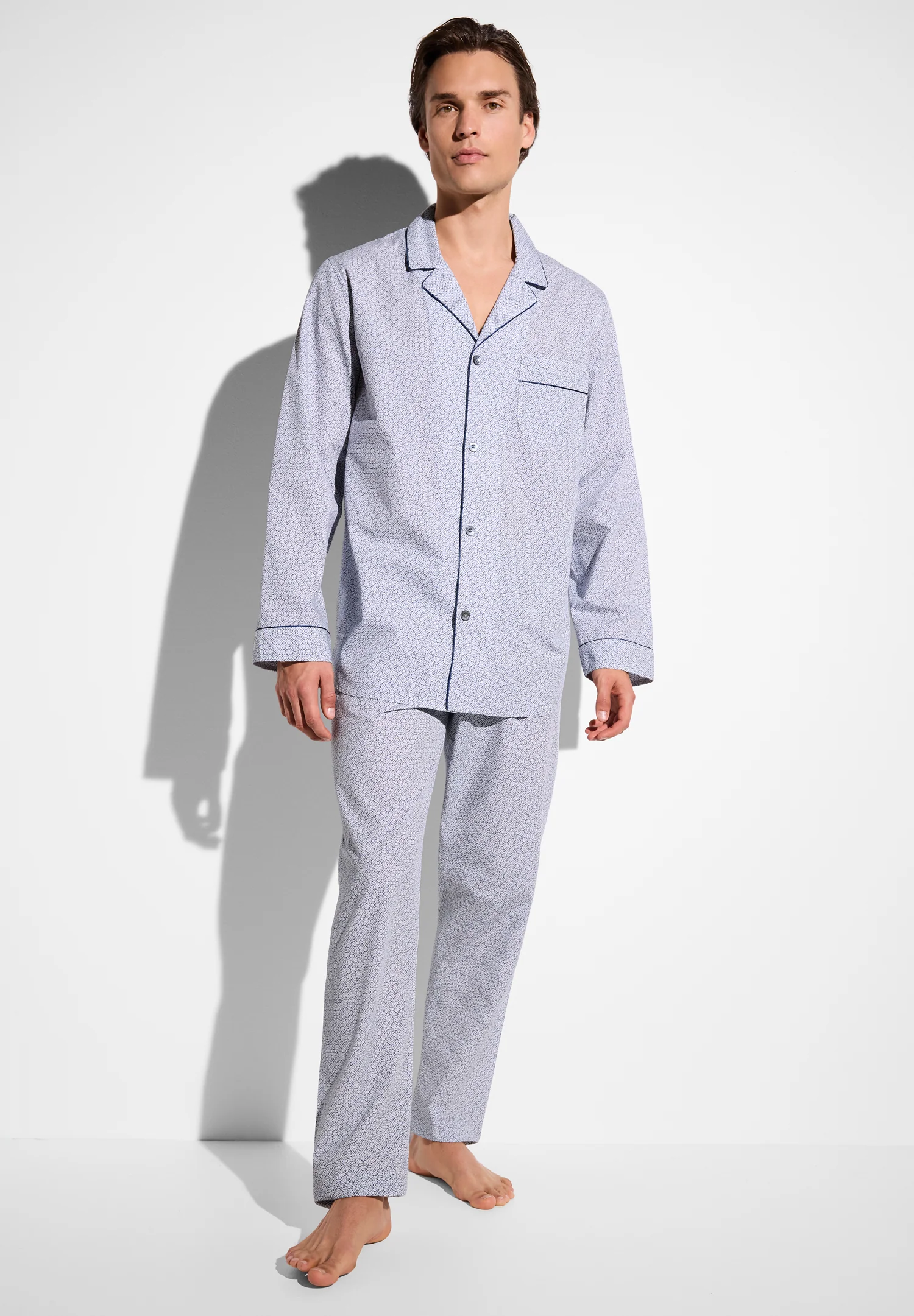 Cotton Poplin Print | Pyjama lang - geo squares