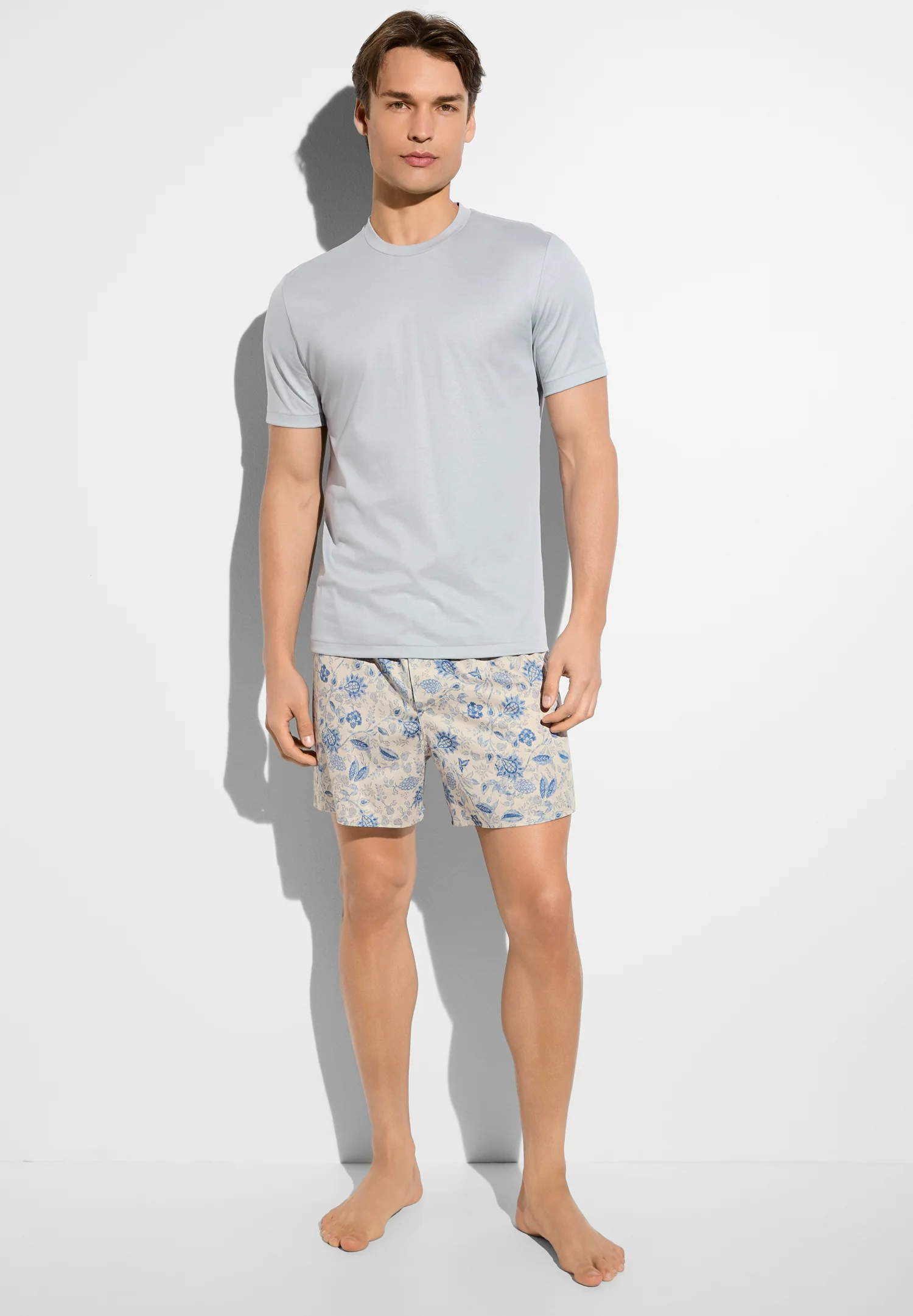 Cotton Sateen Print | Boxer Shorts - blue berries - Image 4