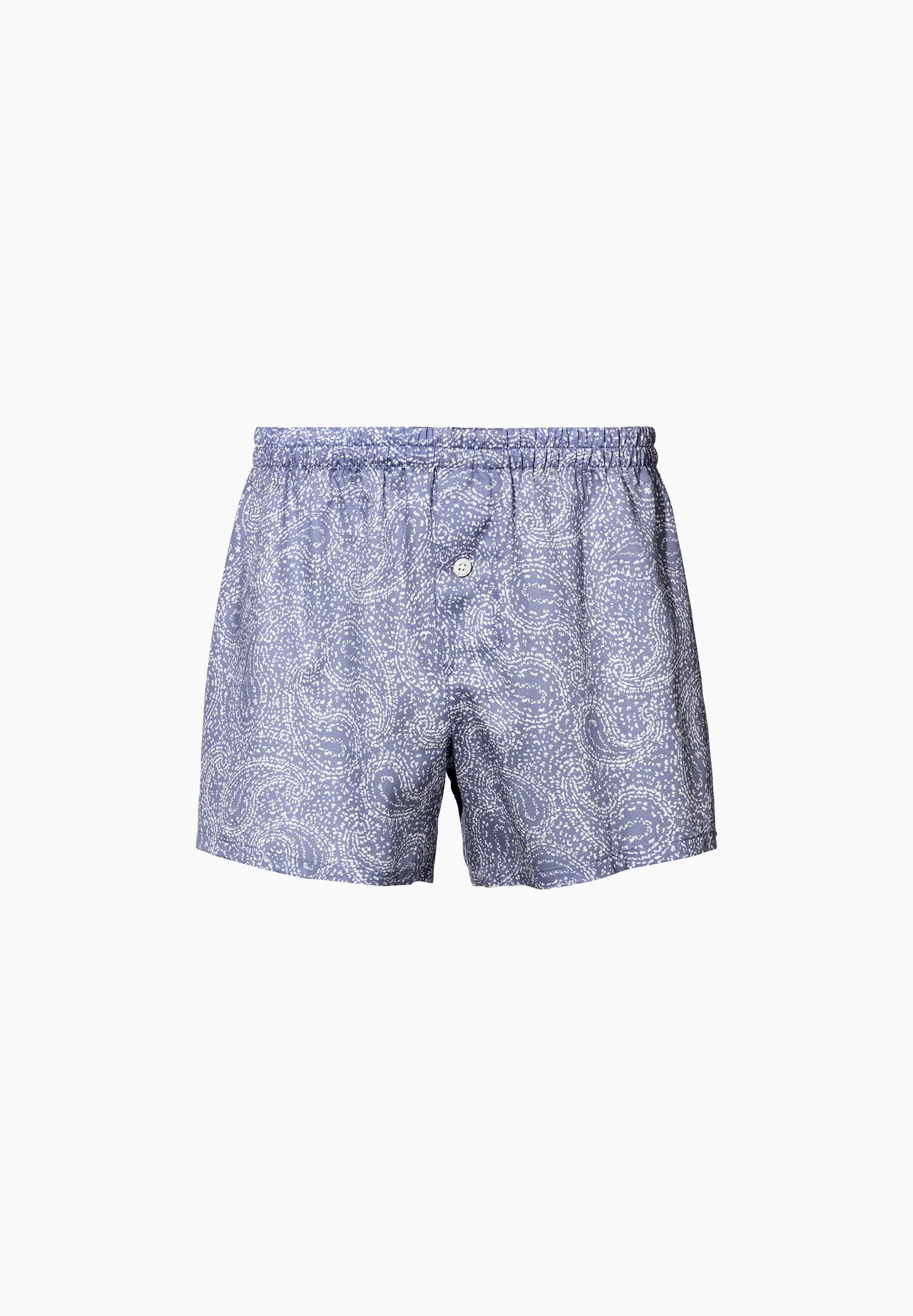 Cotton Sateen Print | Boxer Shorts - paisley blue - Image 2