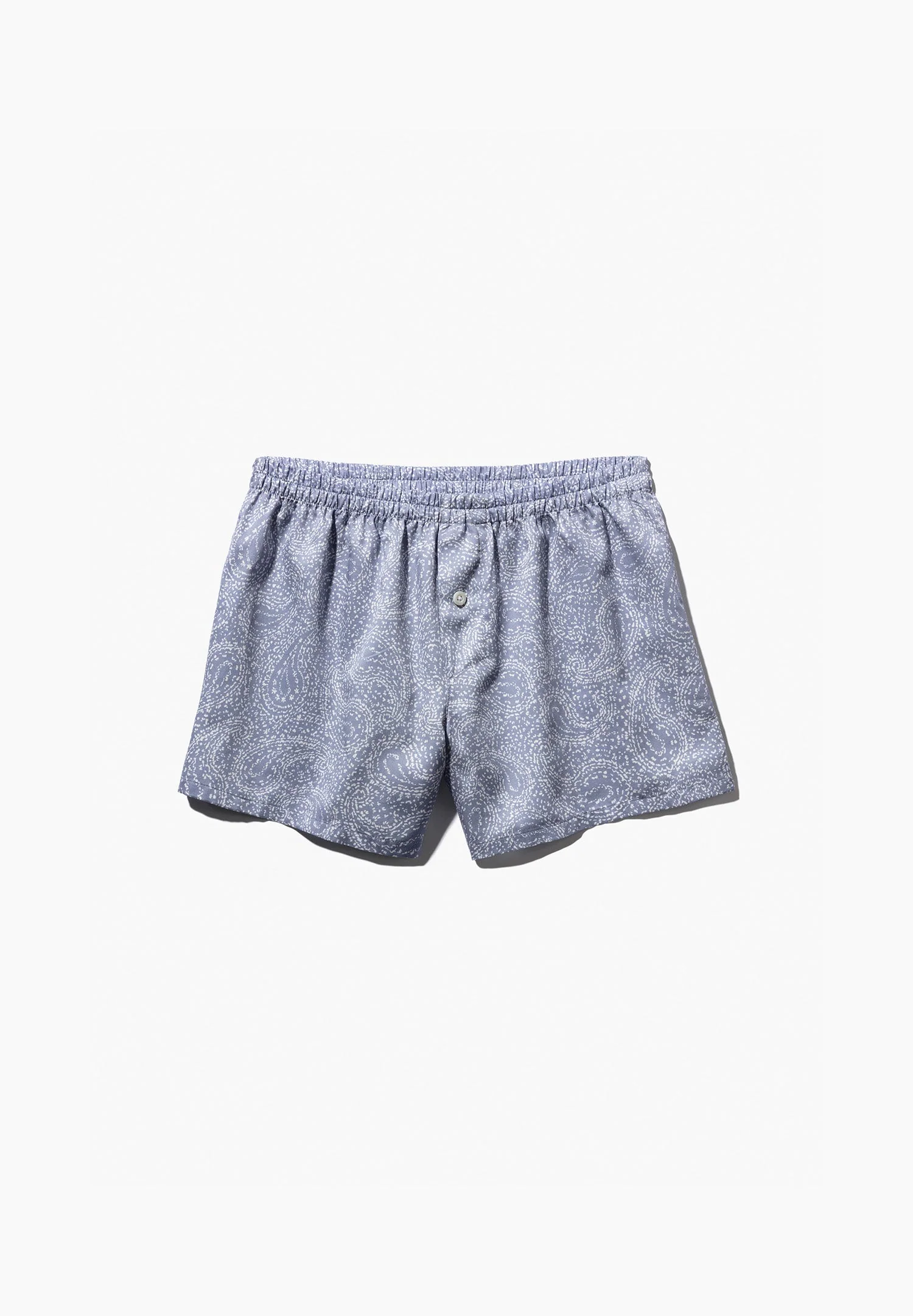 Cotton Sateen Print | Boxer Shorts - paisley blue - Image 4