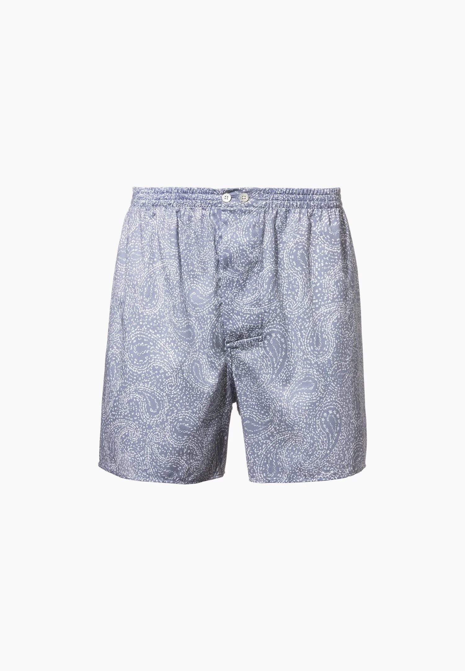 Cotton Sateen Print | Boxer Shorts - paisley blue - Image 2