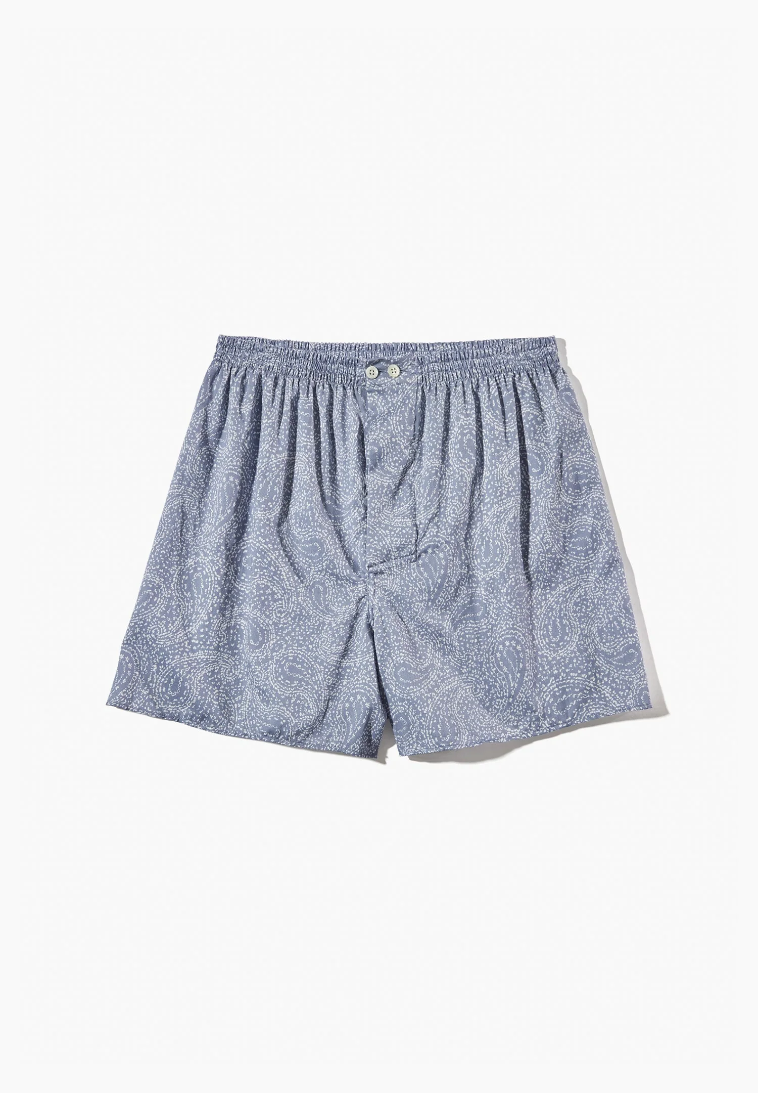 Cotton Sateen Print | Boxer Shorts - paisley blue - Image 4