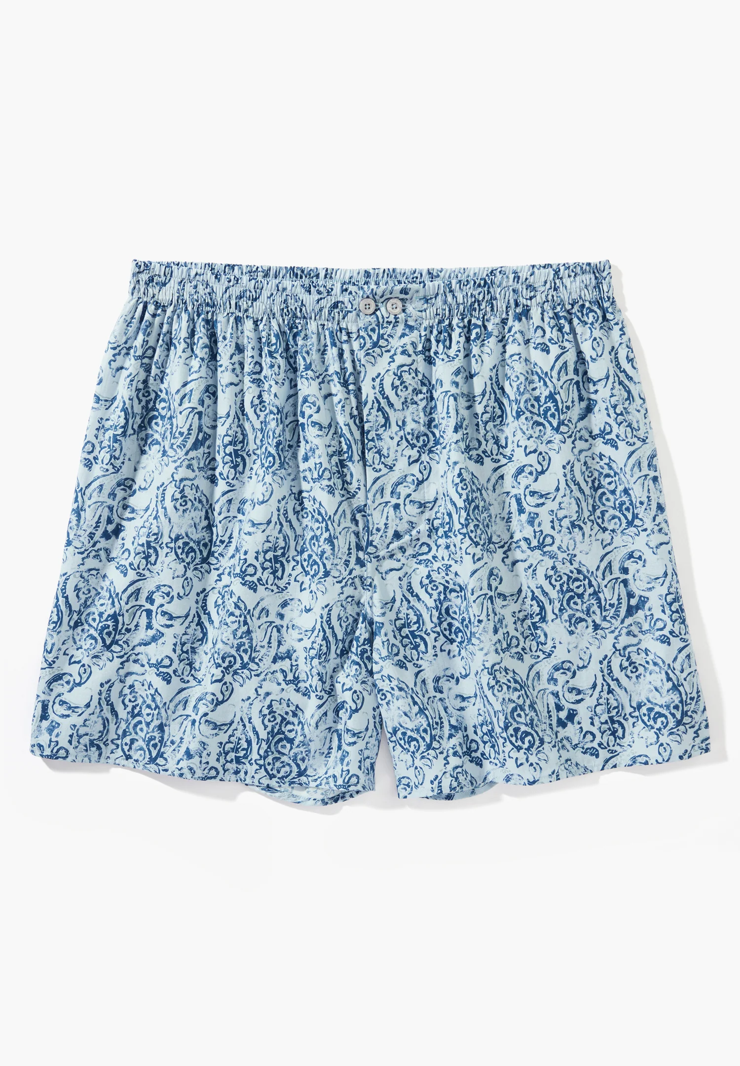 Cotton Sateen Print | Boxer Shorts - paisley blue - Image 5