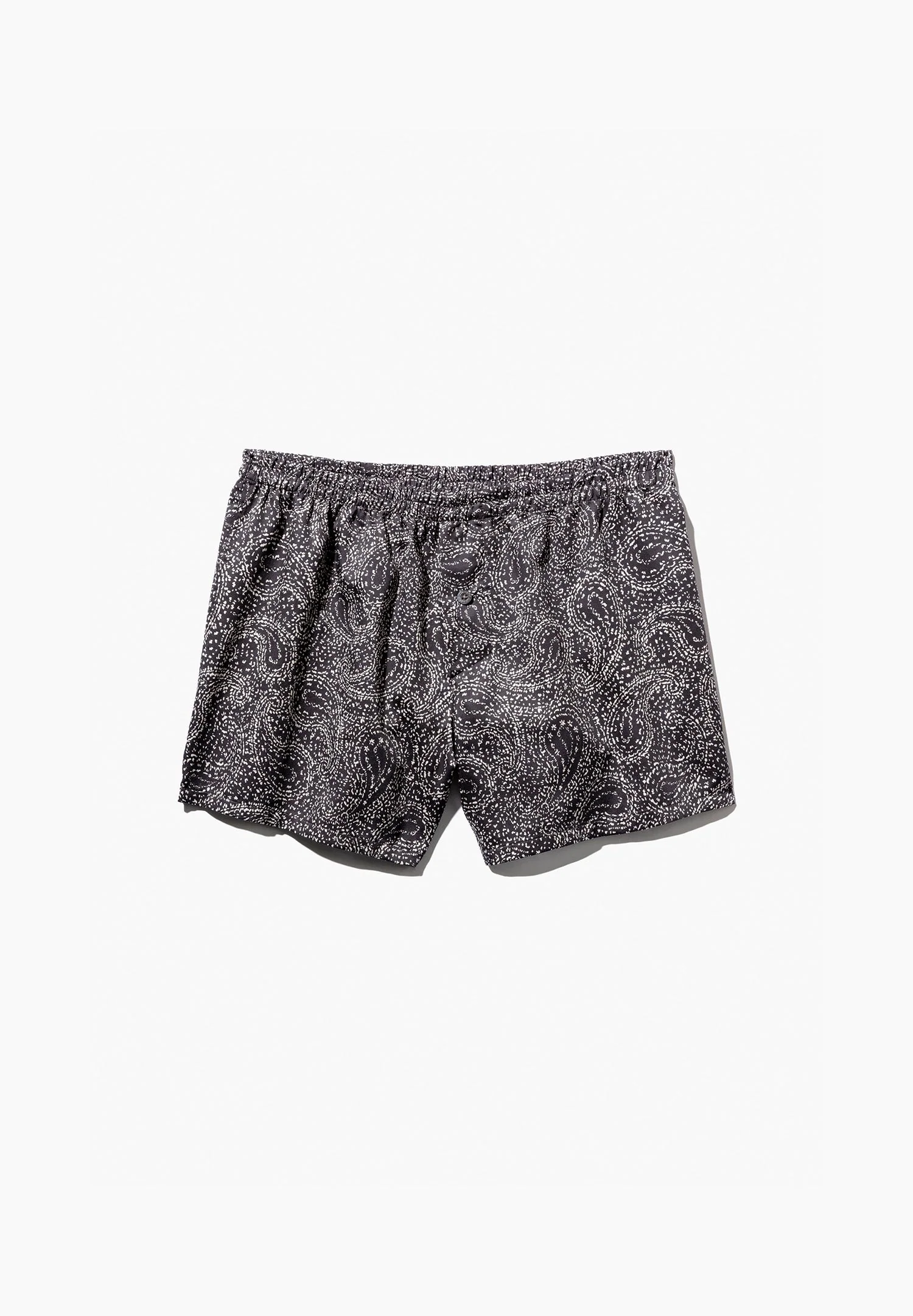 Cotton Sateen Print | Boxer Shorts - paisley dark blue - Image 4