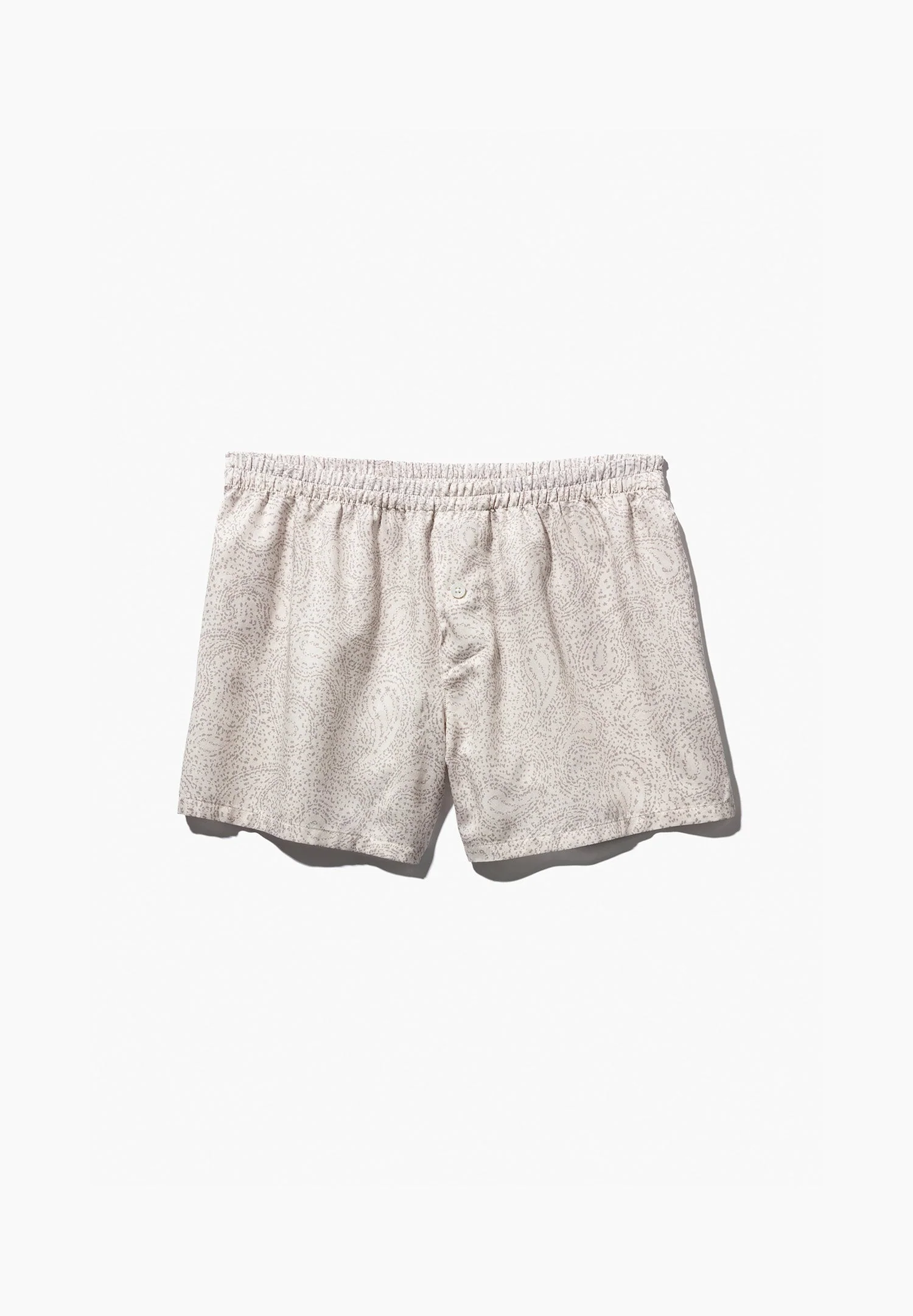 Cotton Sateen Print | Boxer Shorts - paisley sand - Image 4