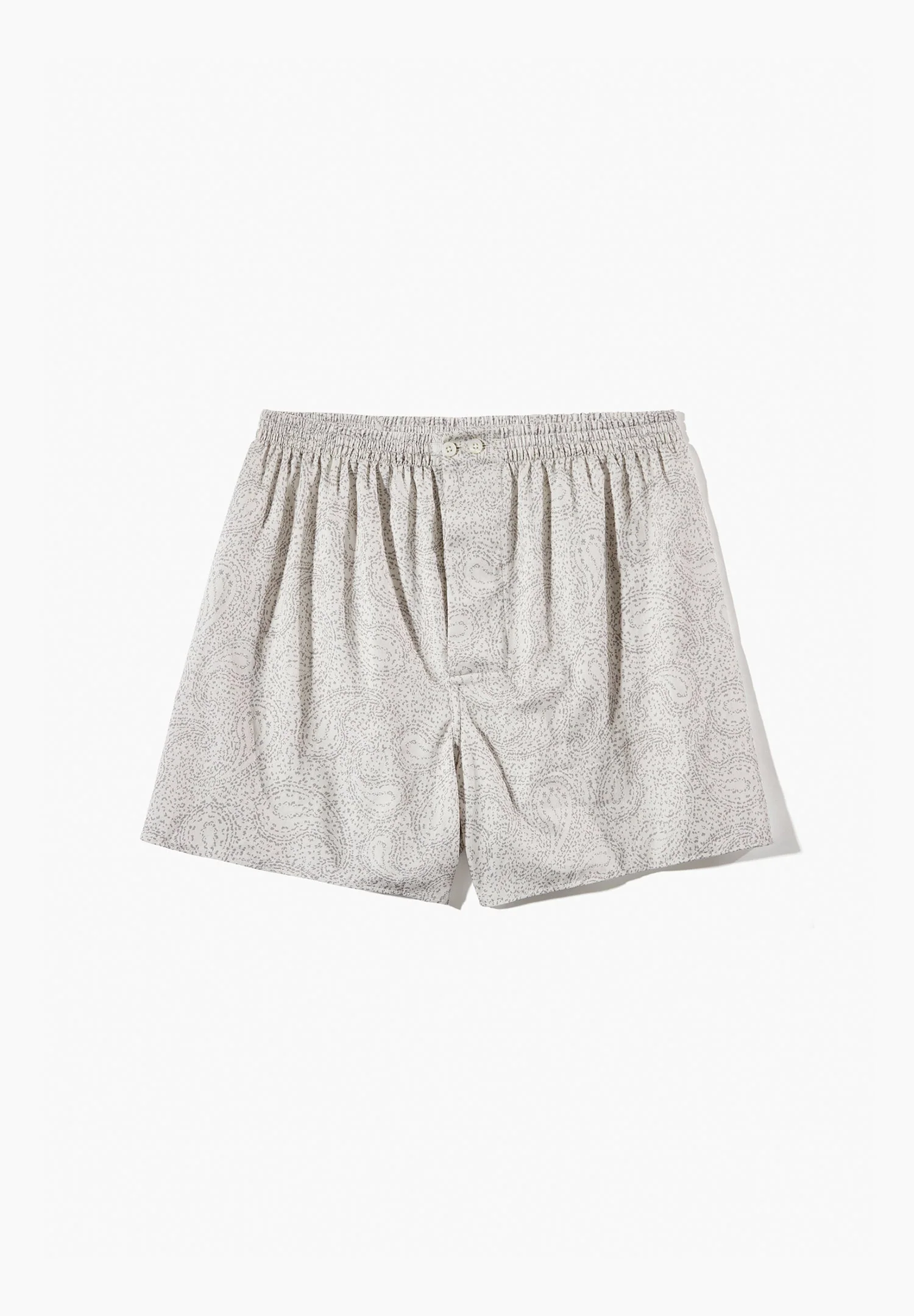 Cotton Sateen Print | Boxer Shorts - paisley sand - Image 4