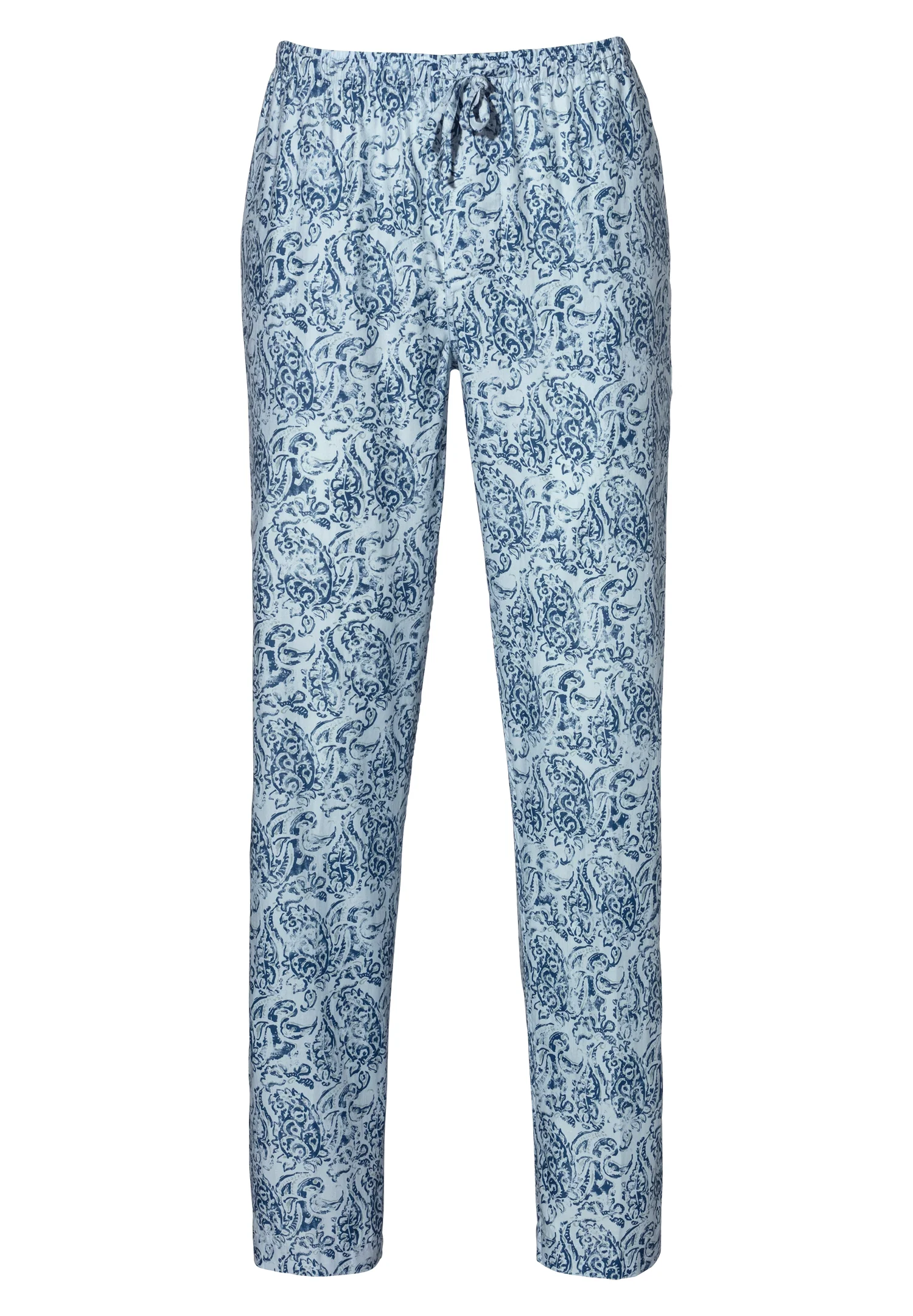 Cotton Sateen Print | Hose lang - paisley blue - Image 2
