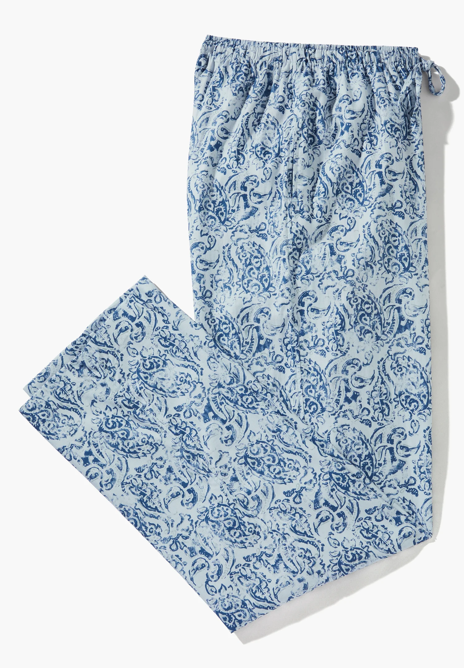 Cotton Sateen Print | Hose lang - paisley blue - Image 4