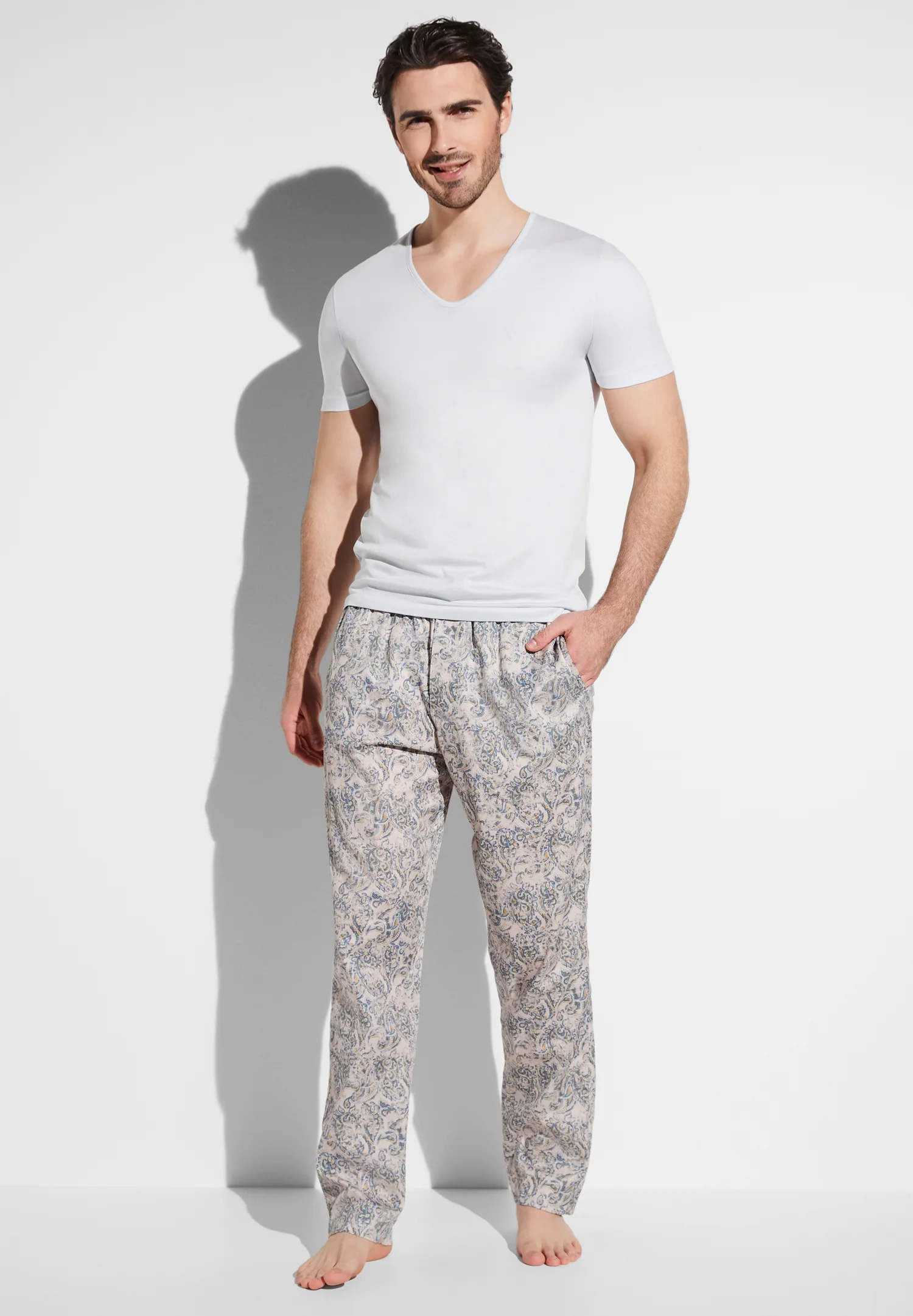 Cotton Sateen Print | Pants Long - boho paisley - Image 4