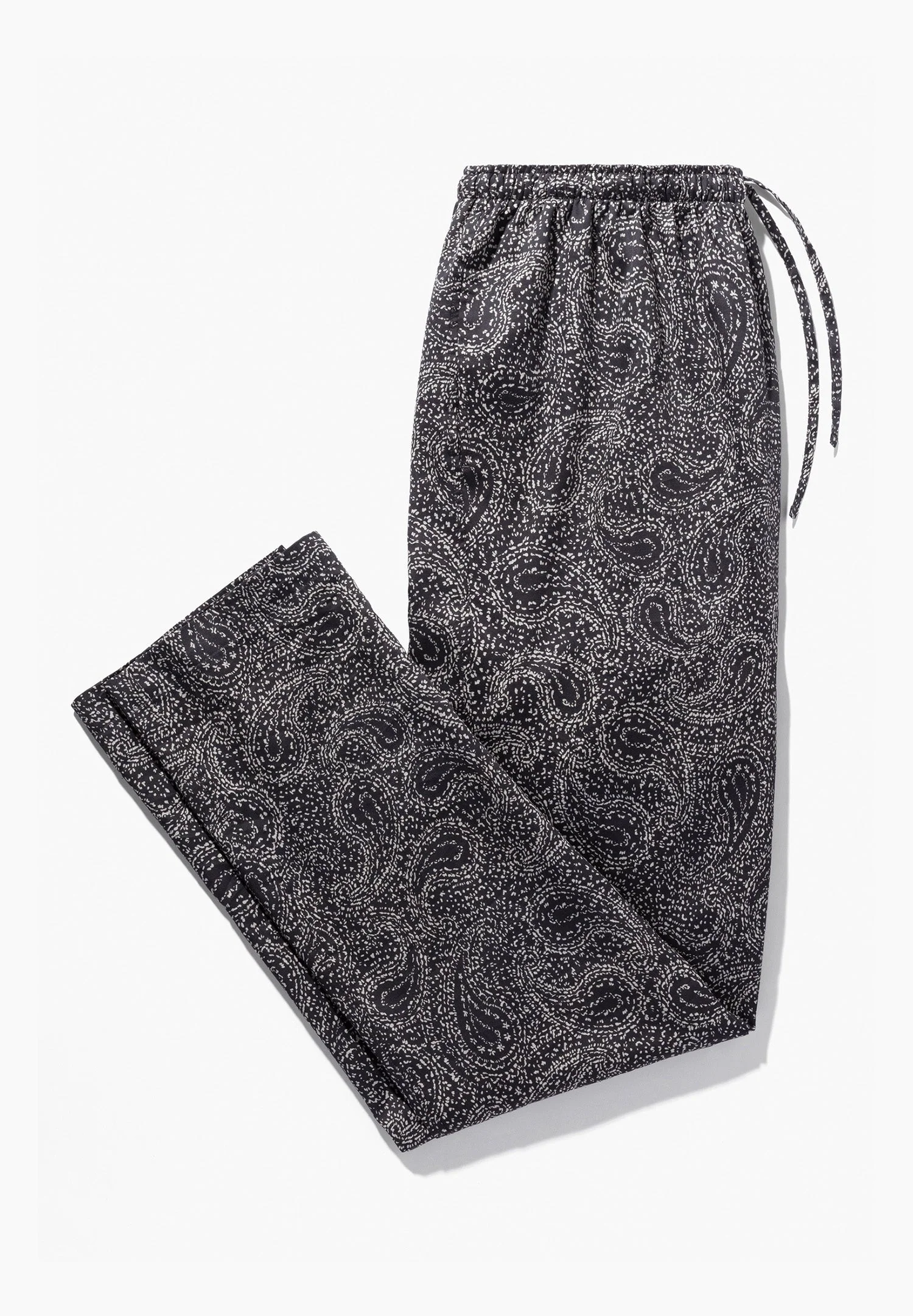Cotton Sateen Print | Pants Long - paisley dark blue - Image 5
