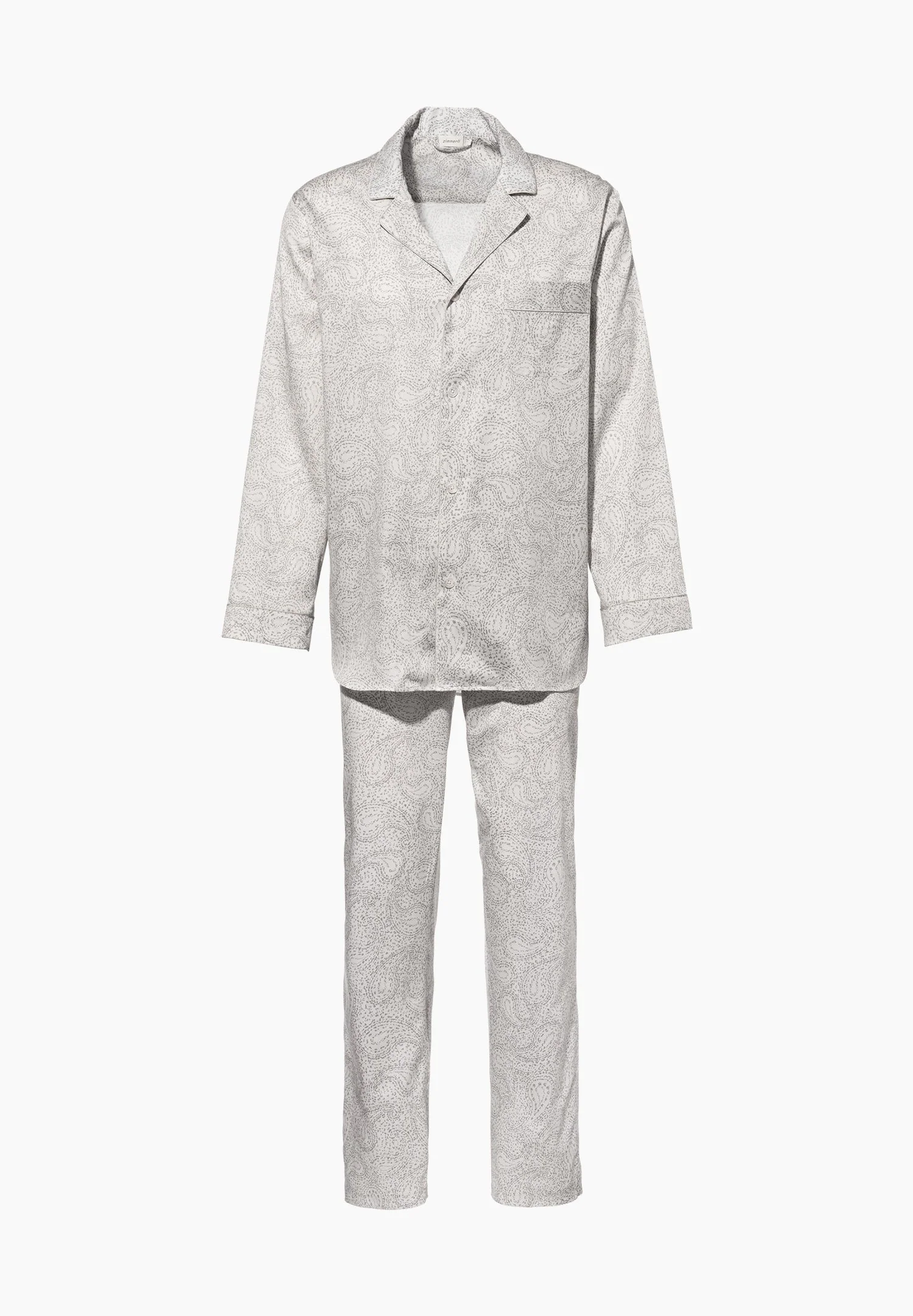 Cotton Sateen Print | Pyjama lang - paisley sand - Image 2