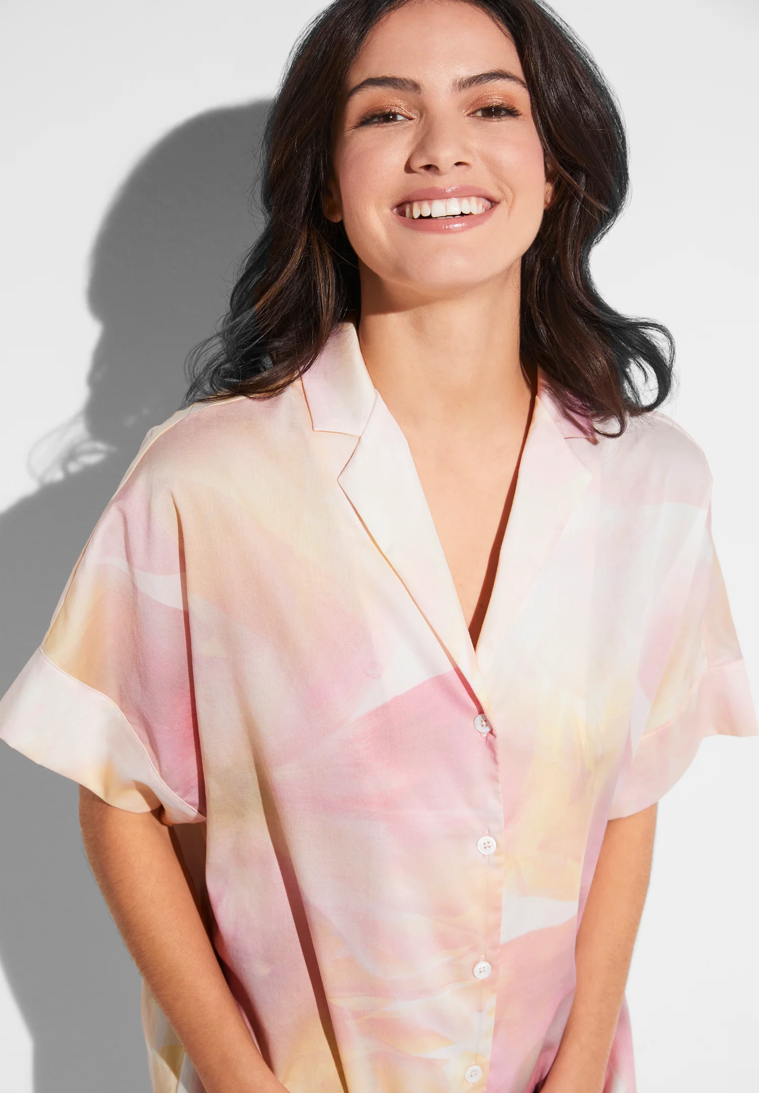 Cotton Sateen Print | Sleepshirt kurzarm - full bloom - Image 4