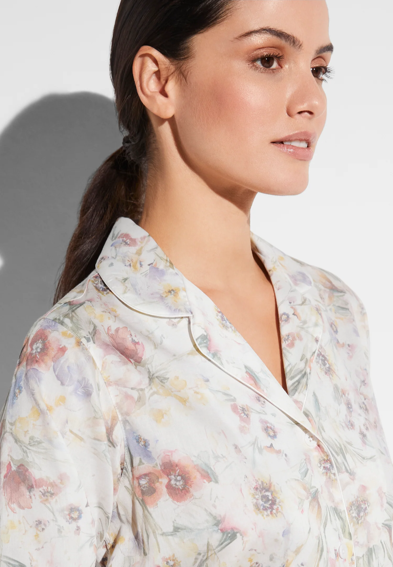 Cotton Sateen Print | Sleepshirt langarm - summer fields - Image 3