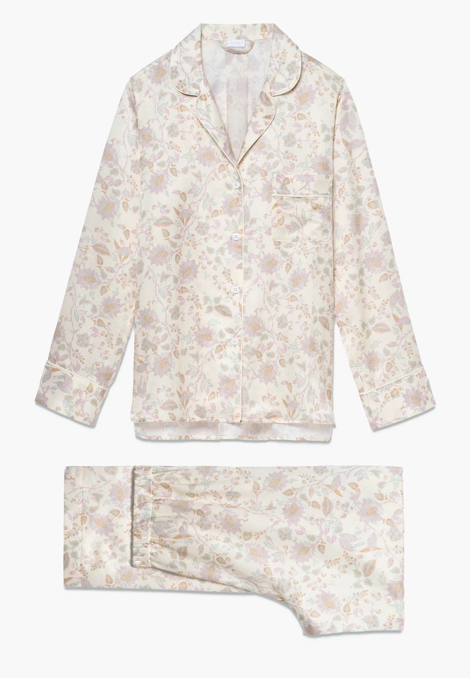 Cotton / Silk Print | Pyjama lang - paisley small - Image 5