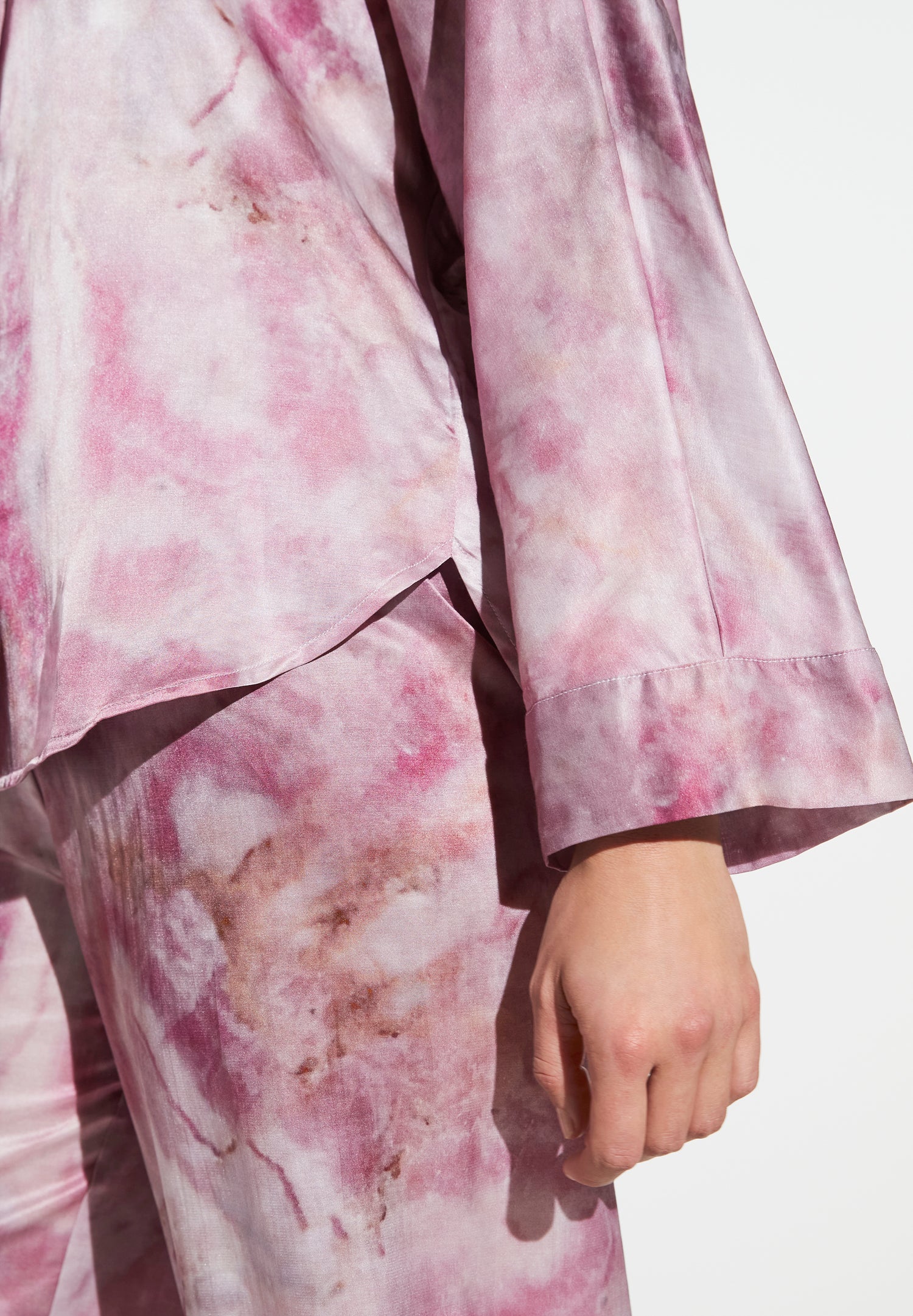 Cotton/Silk Print | Pyjama lang - shades of marble - Image 4
