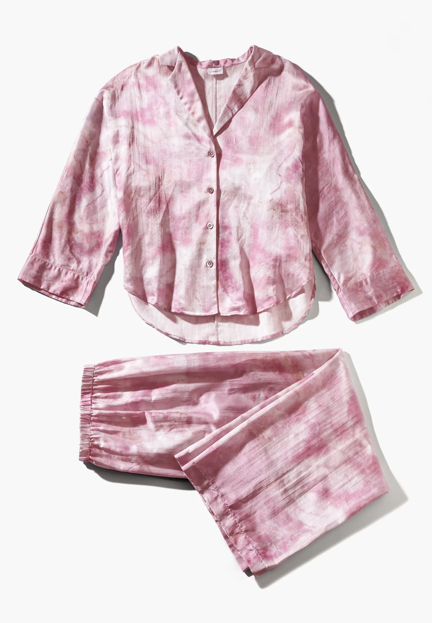 Cotton/Silk Print | Pyjama lang - shades of marble - Image 5