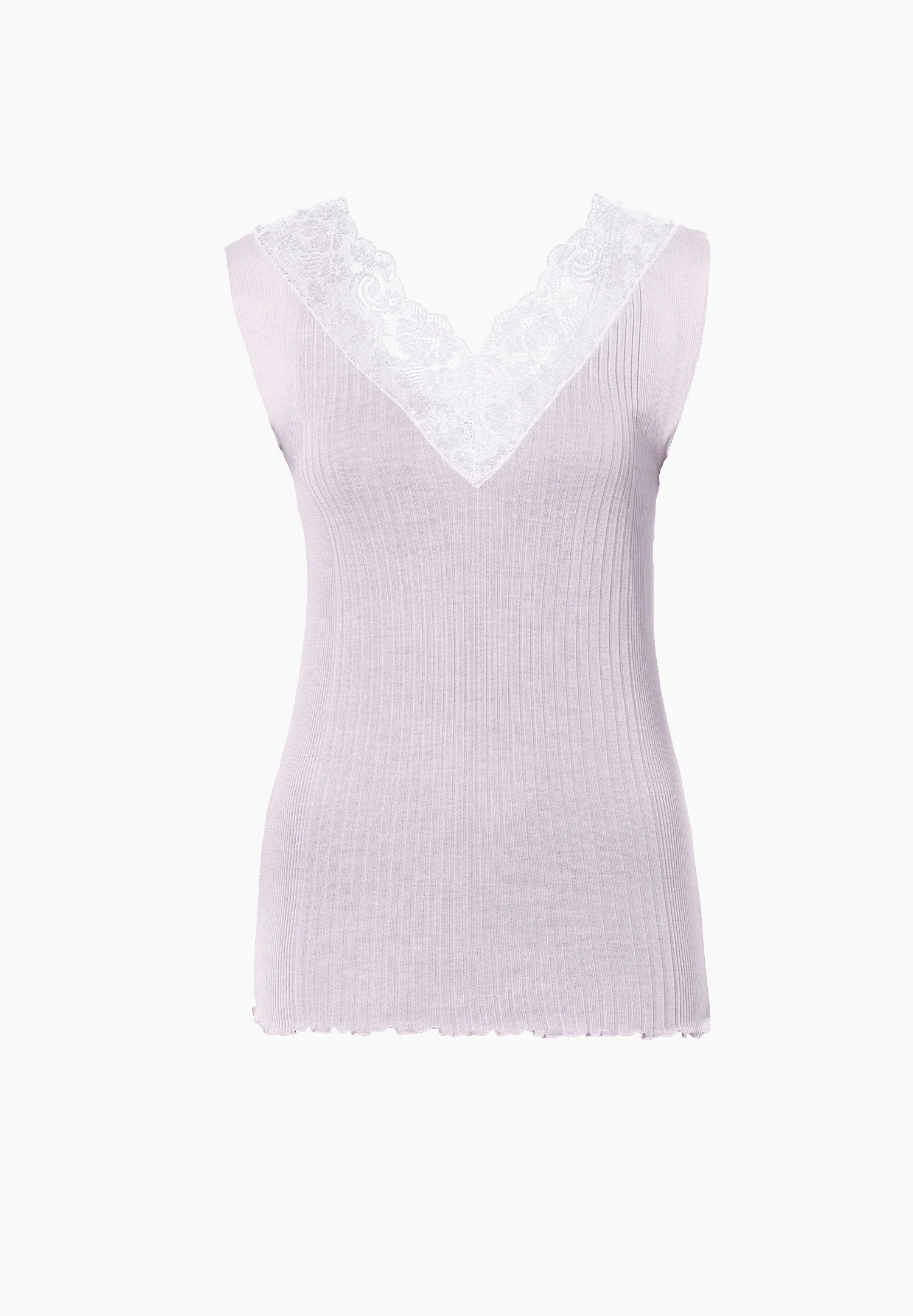 Cotton/Silk Rib | Top - lilac - Image 2
