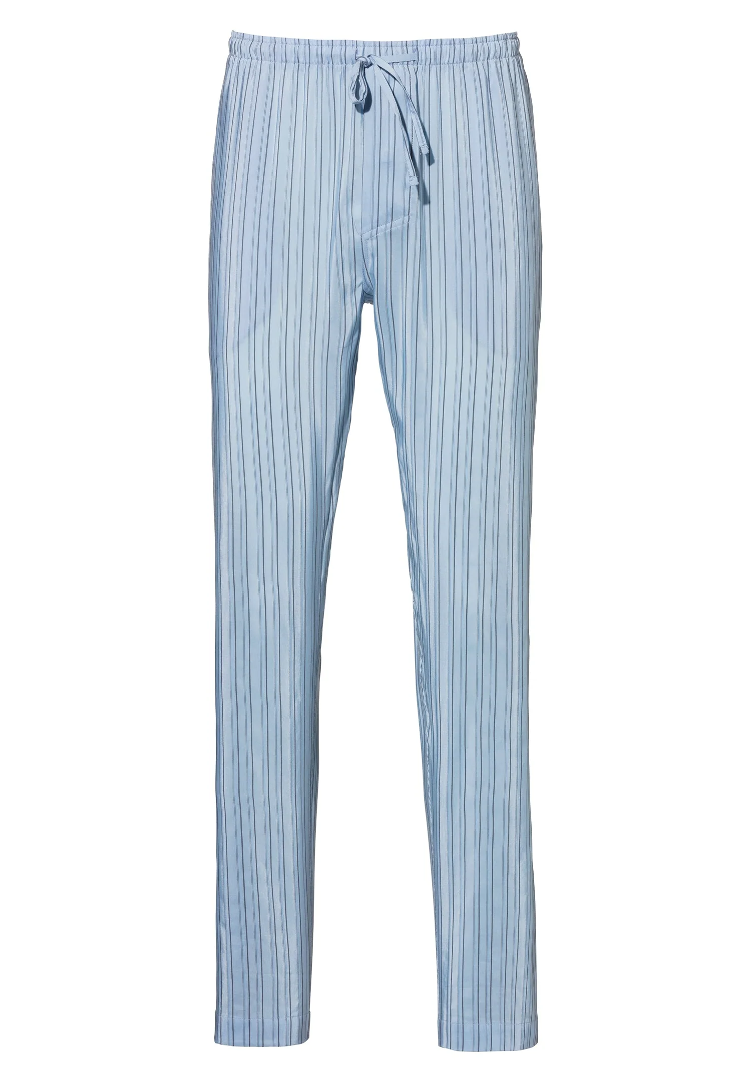 Cotton/Silk Stripes | Hose lang - light blue stripes - Image 2
