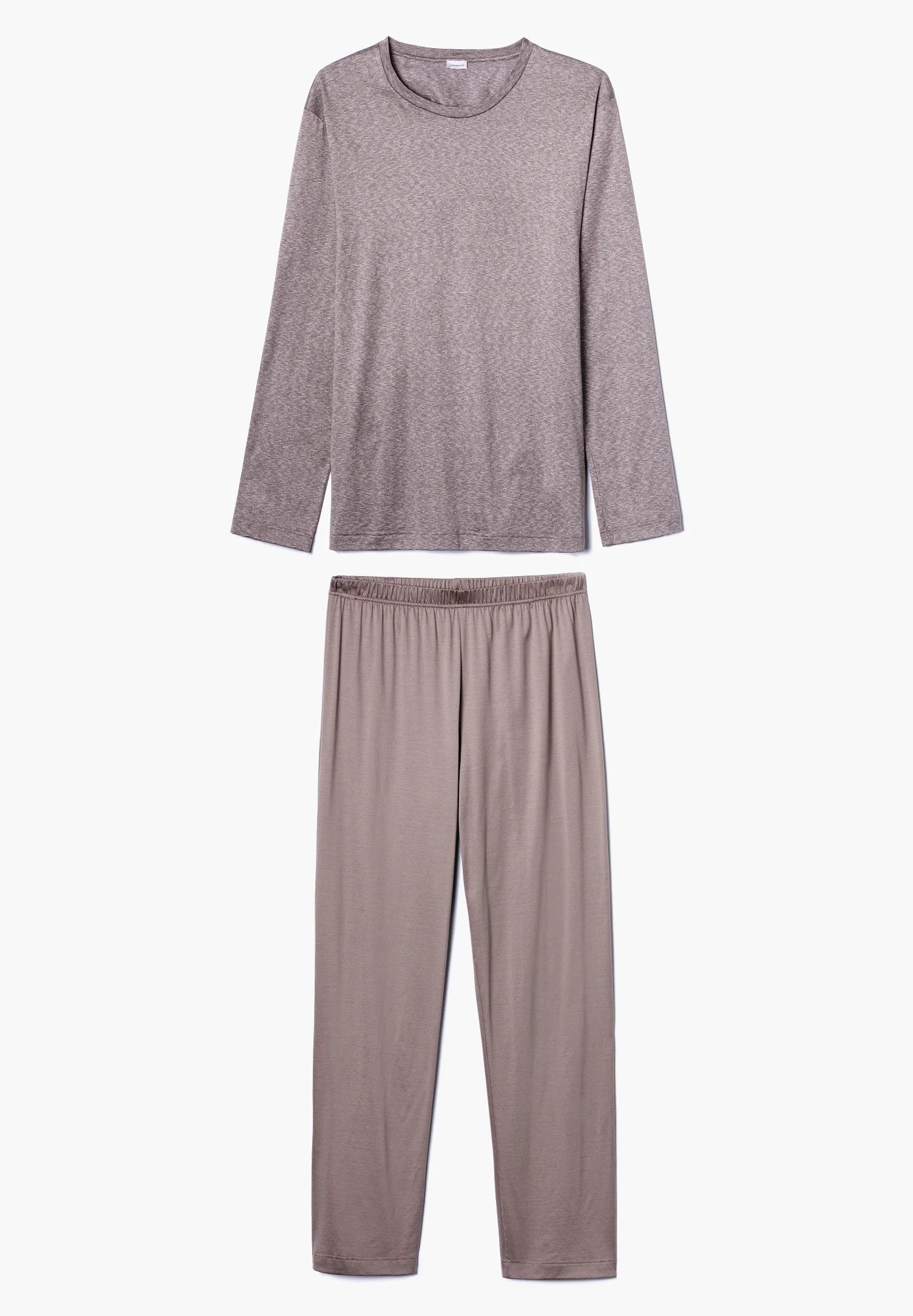 Cotton/Silk Stripes | Pyjama lang - walnut stripes - Image 2