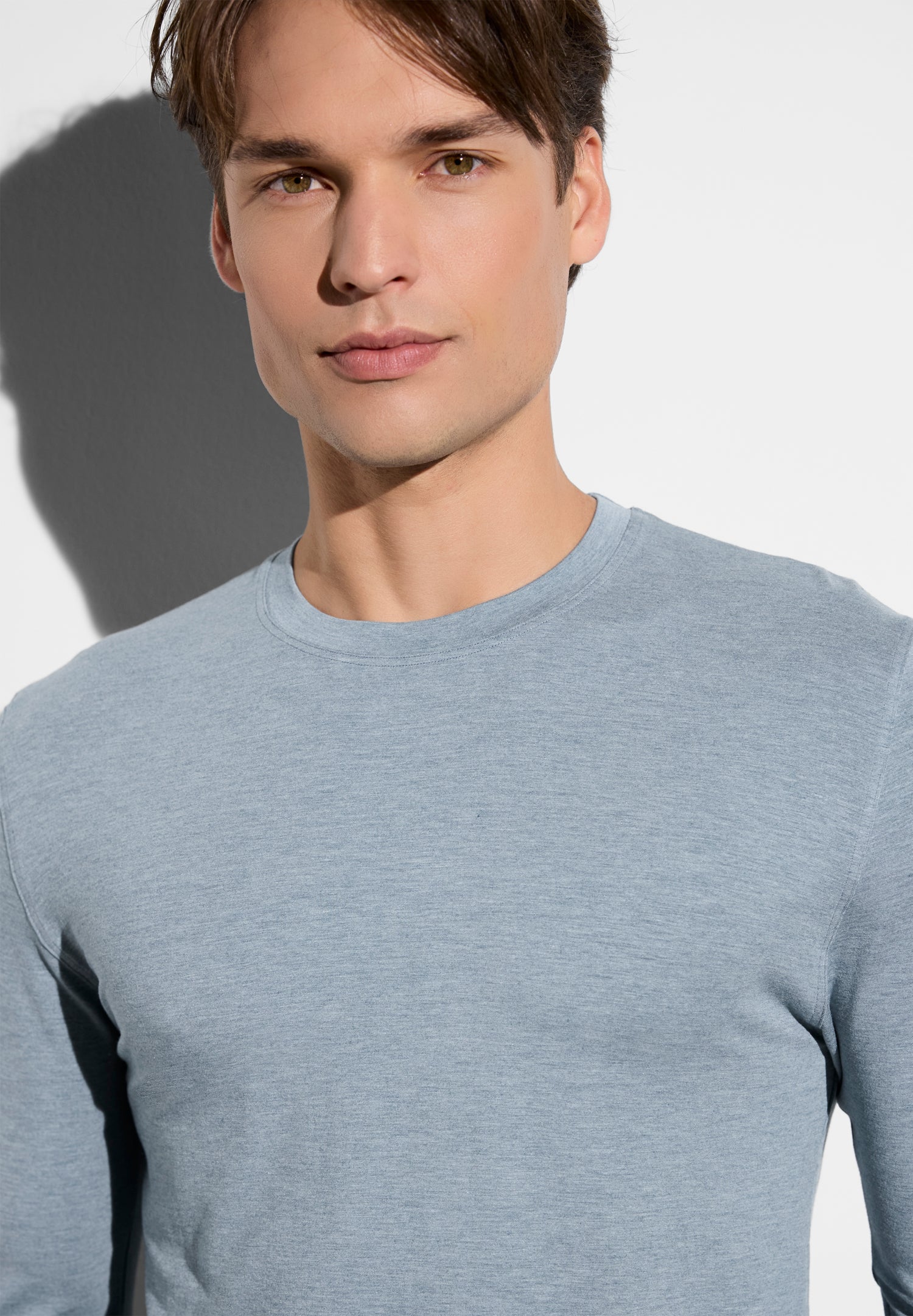 Cozy Comfort | T-Shirt langarm - azur mélange - Image 3