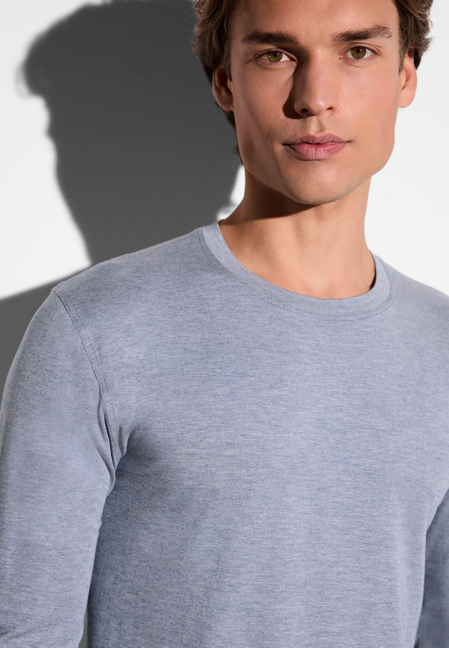 Cozy Comfort | T-Shirt langarm - blue mélange - Image 3