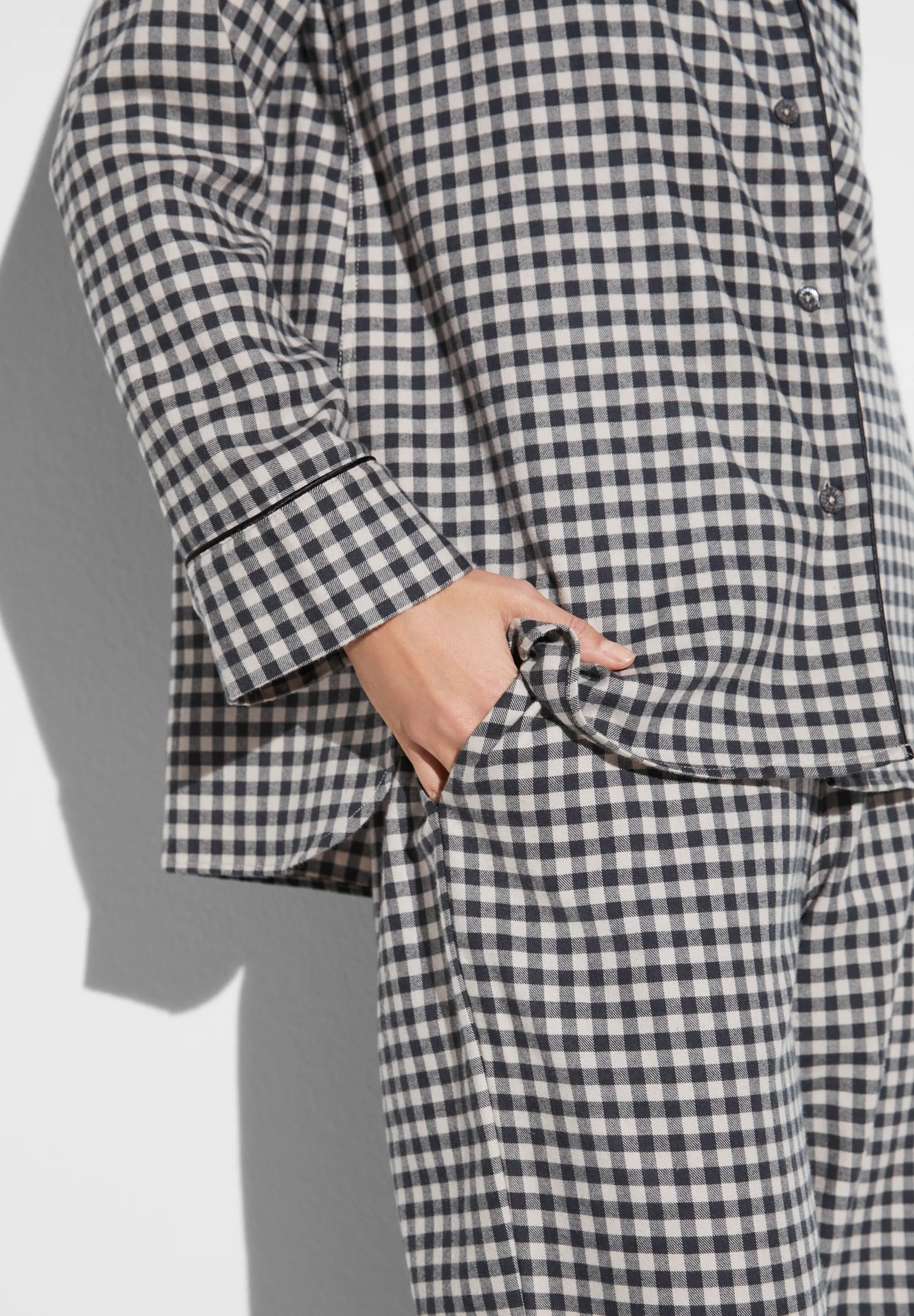 Cozy Flannel | Pyjama lang - oat check - Image 4