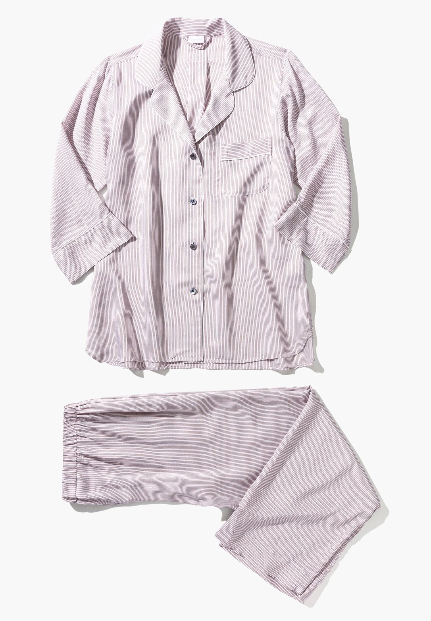 Feminine Stripes | Cropped Pyjama 3/4-Ärmel - sand stripes - Image 5