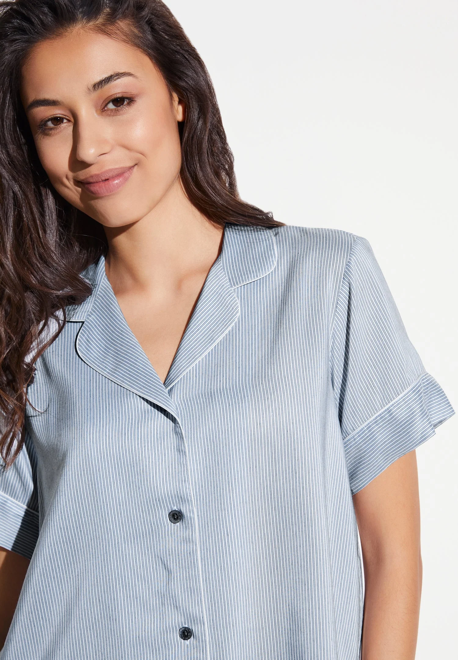 Feminine Stripes | Pyjama kurz - sky stripes - Image 3