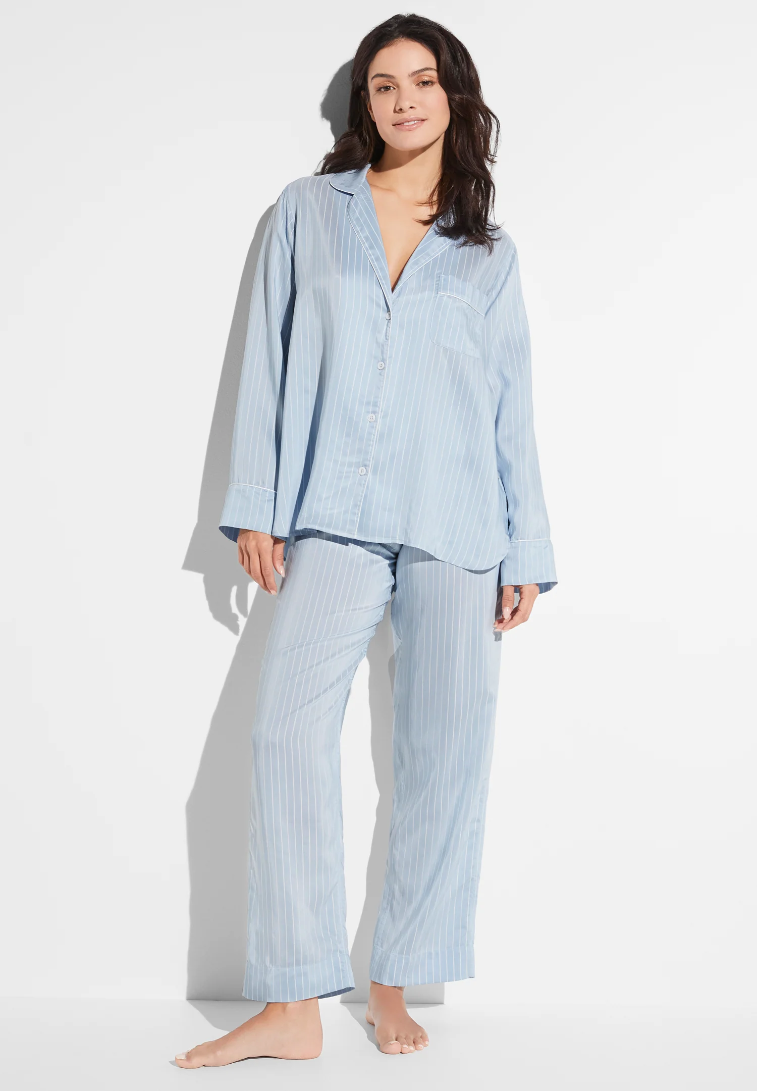 Feminine Stripes | Pyjama lang - blue stripes