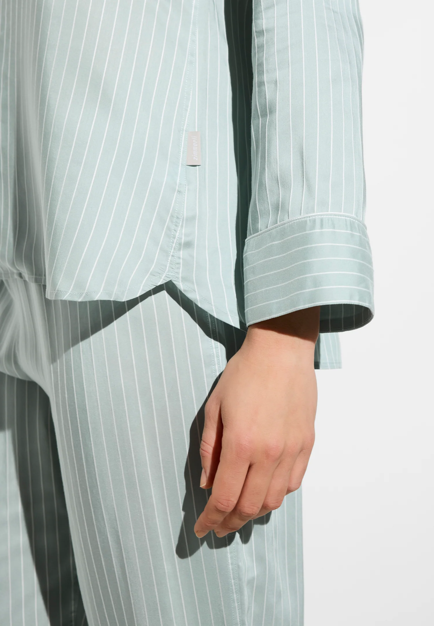 Feminine Stripes | Pyjama lang - sage stripes - Image 4