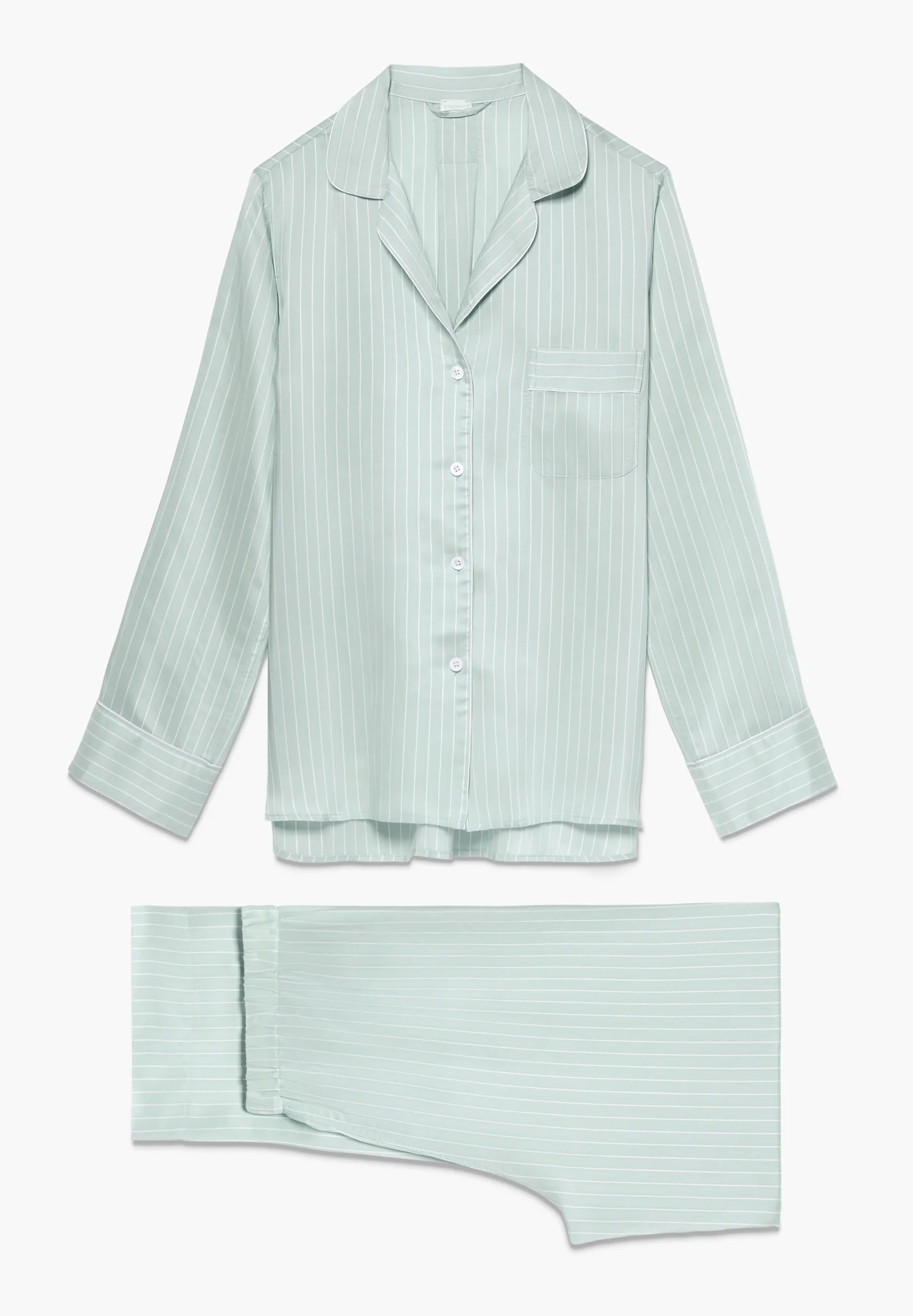 Feminine Stripes | Pyjama lang - sage stripes - Image 5