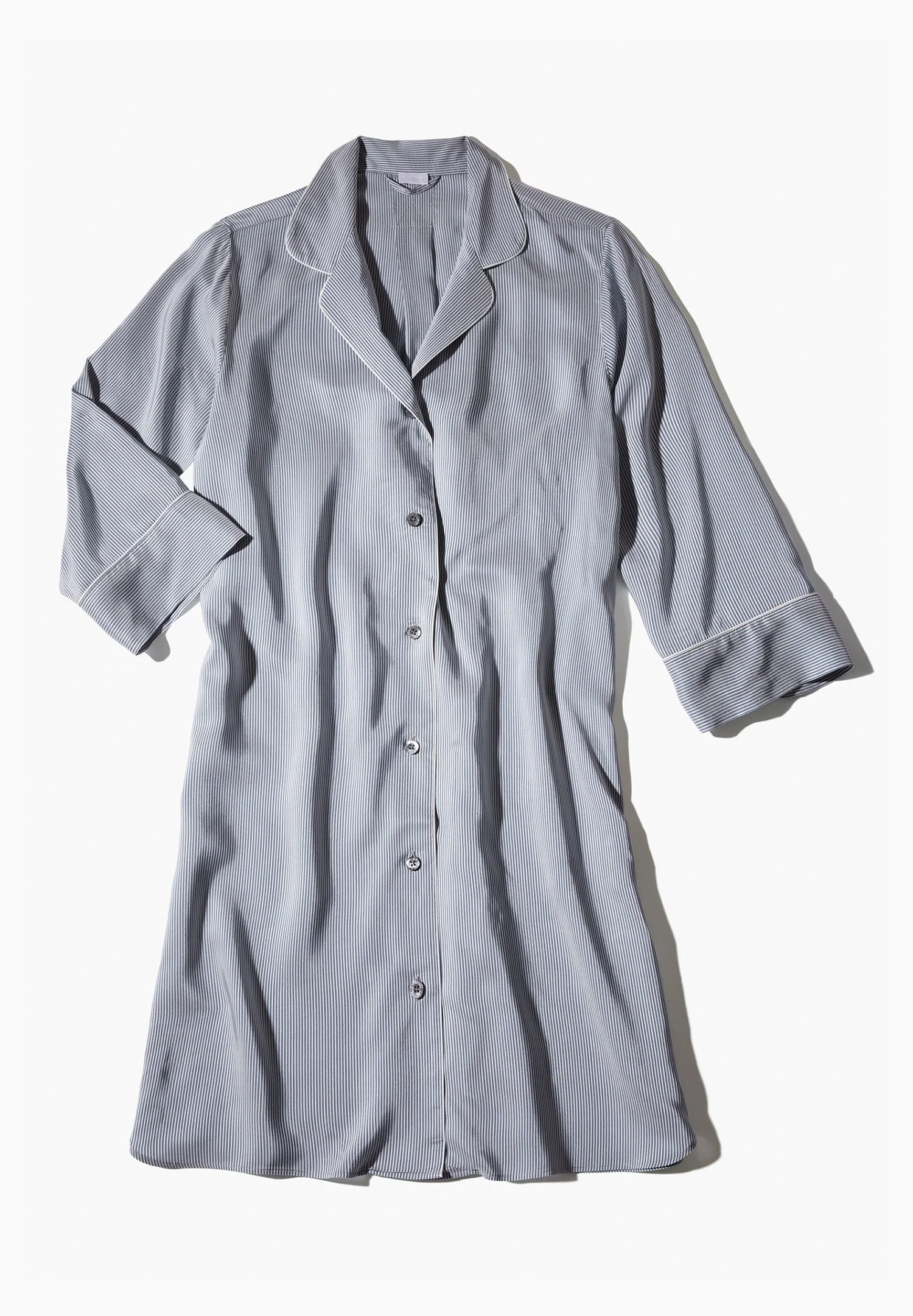 Feminine Stripes | Sleepshirt 3/4-Ärmel - blue stripes - Image 5