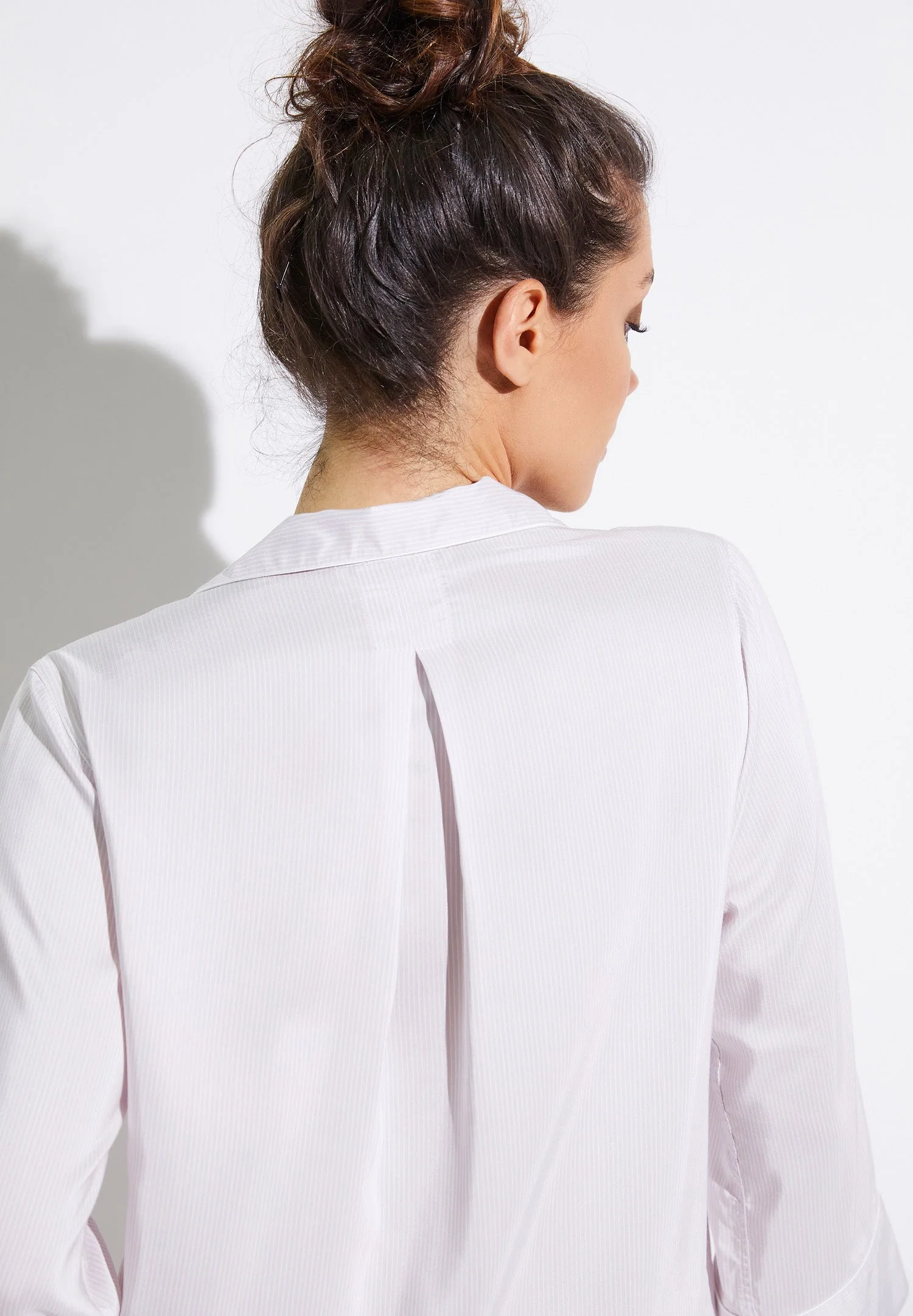 Feminine Stripes | Sleepshirt 3/4-Ärmel - lilac stripes - Image 4