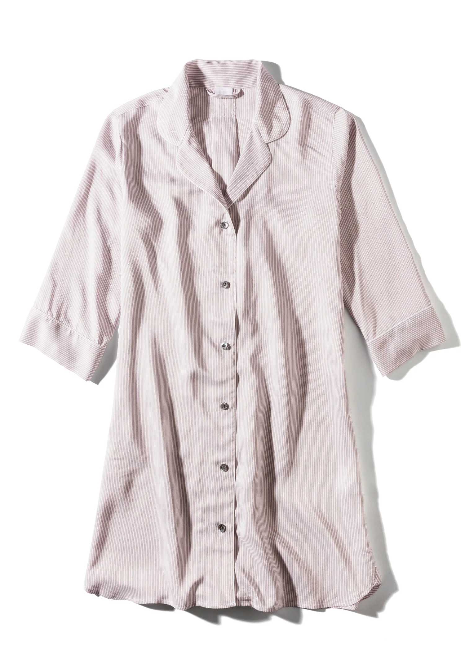Feminine Stripes | Sleepshirt 3/4-Ärmel - sand stripes - Image 5