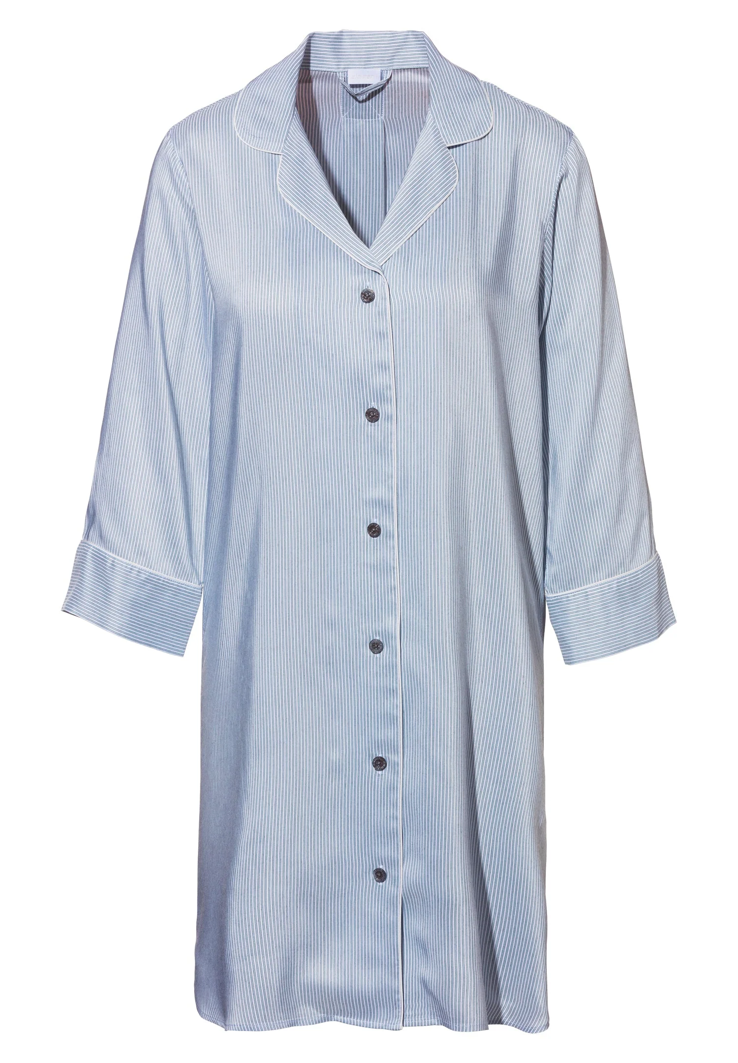 Feminine Stripes | Sleepshirt 3/4-Ärmel - sky stripes - Image 2