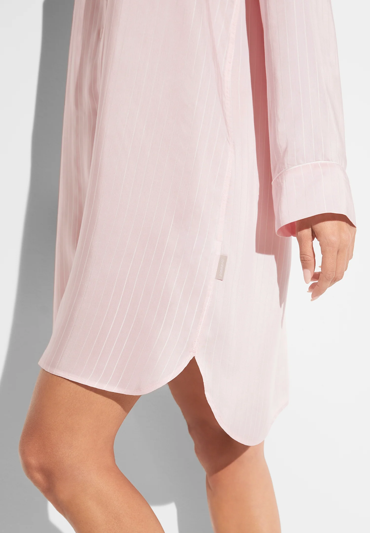 Feminine Stripes | Sleepshirt langarm - pink stripes - Image 3