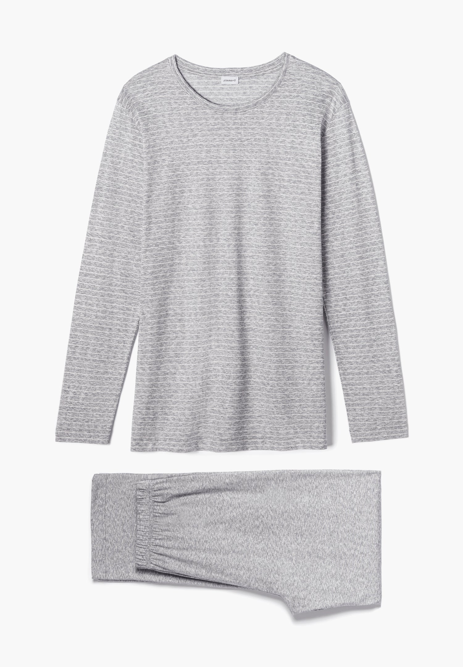 Filodiscozia | Pyjama lang - grey mélange stripes - Image 2