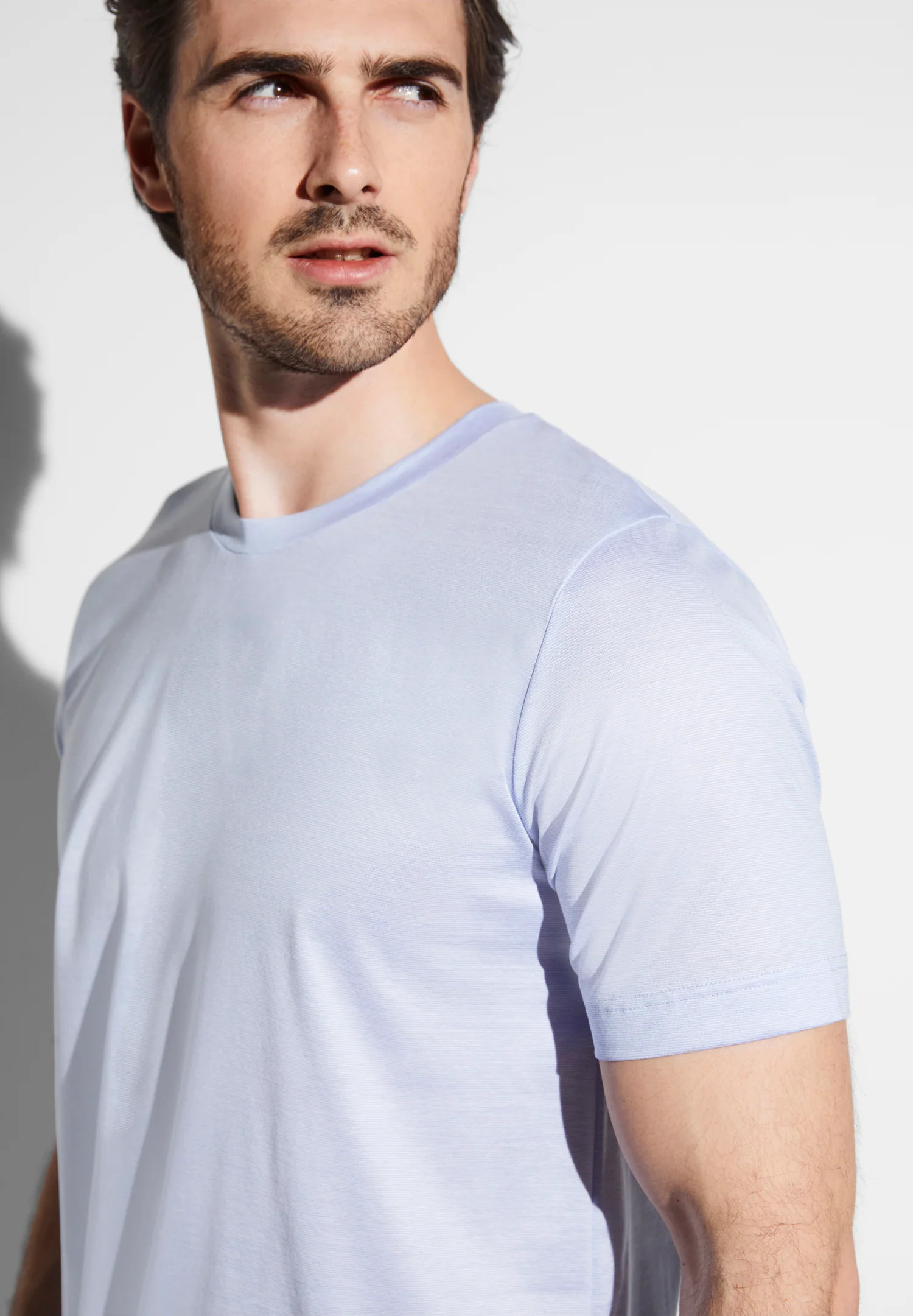 Filodiscozia Stripes | Pyjama lang kurzarm - light blue stripes - Image 3