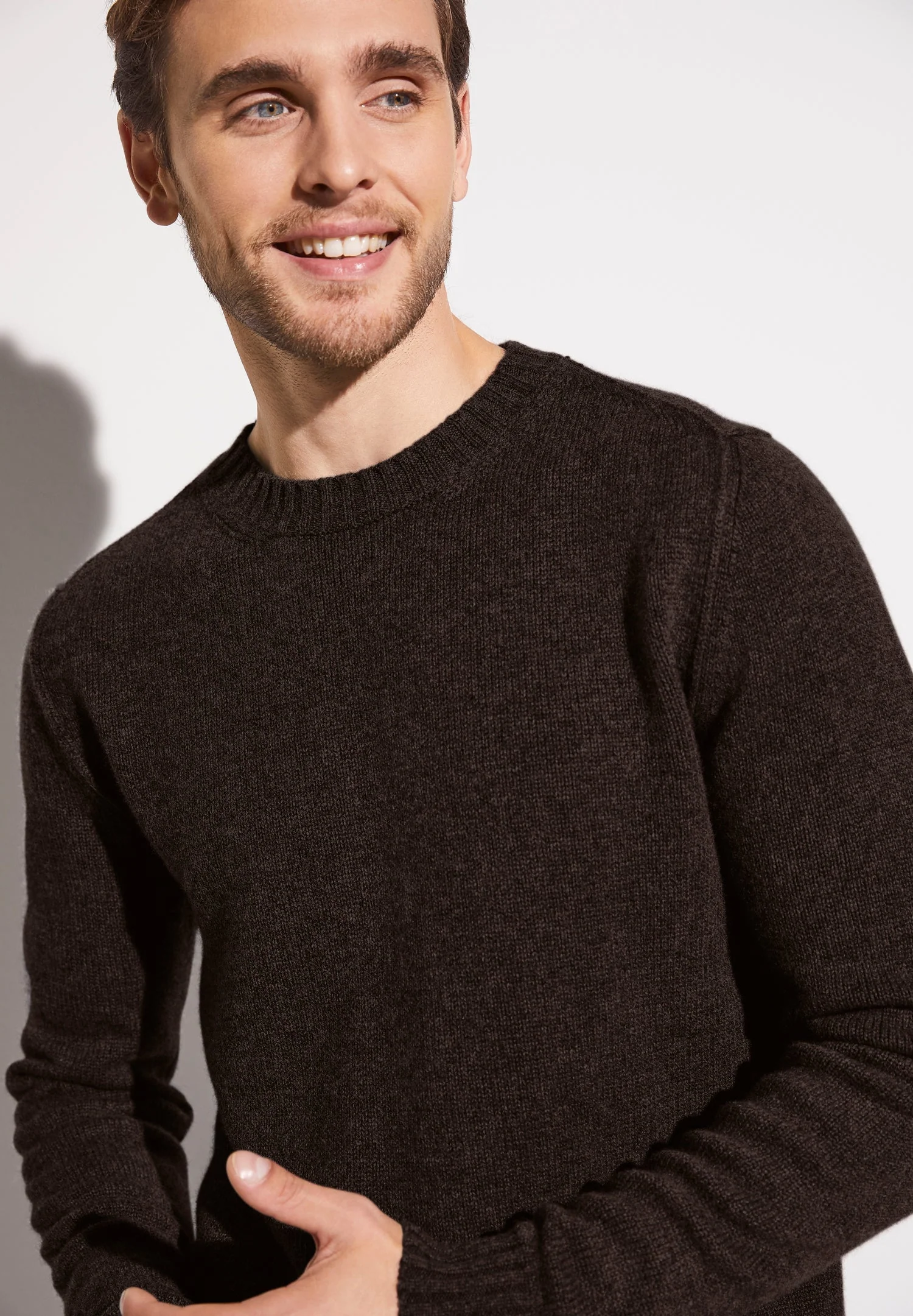 Flat Knit | Pullover - chocolate melange - Image 3