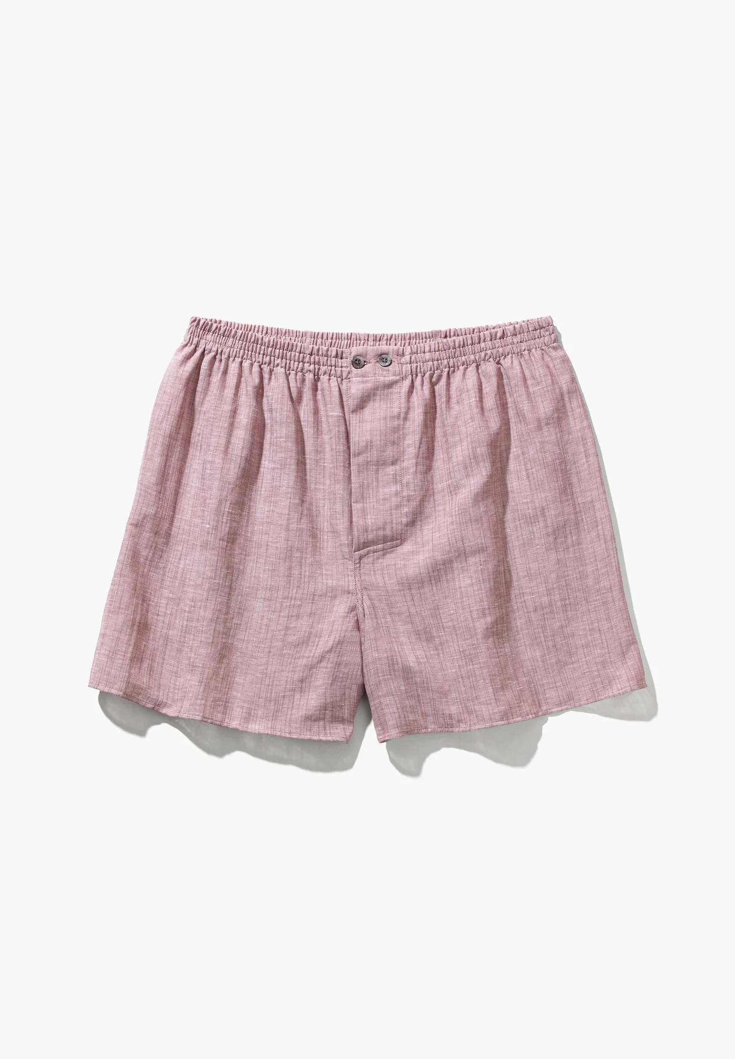 Linen Blend | Boxer Shorts - red sand - Image 4