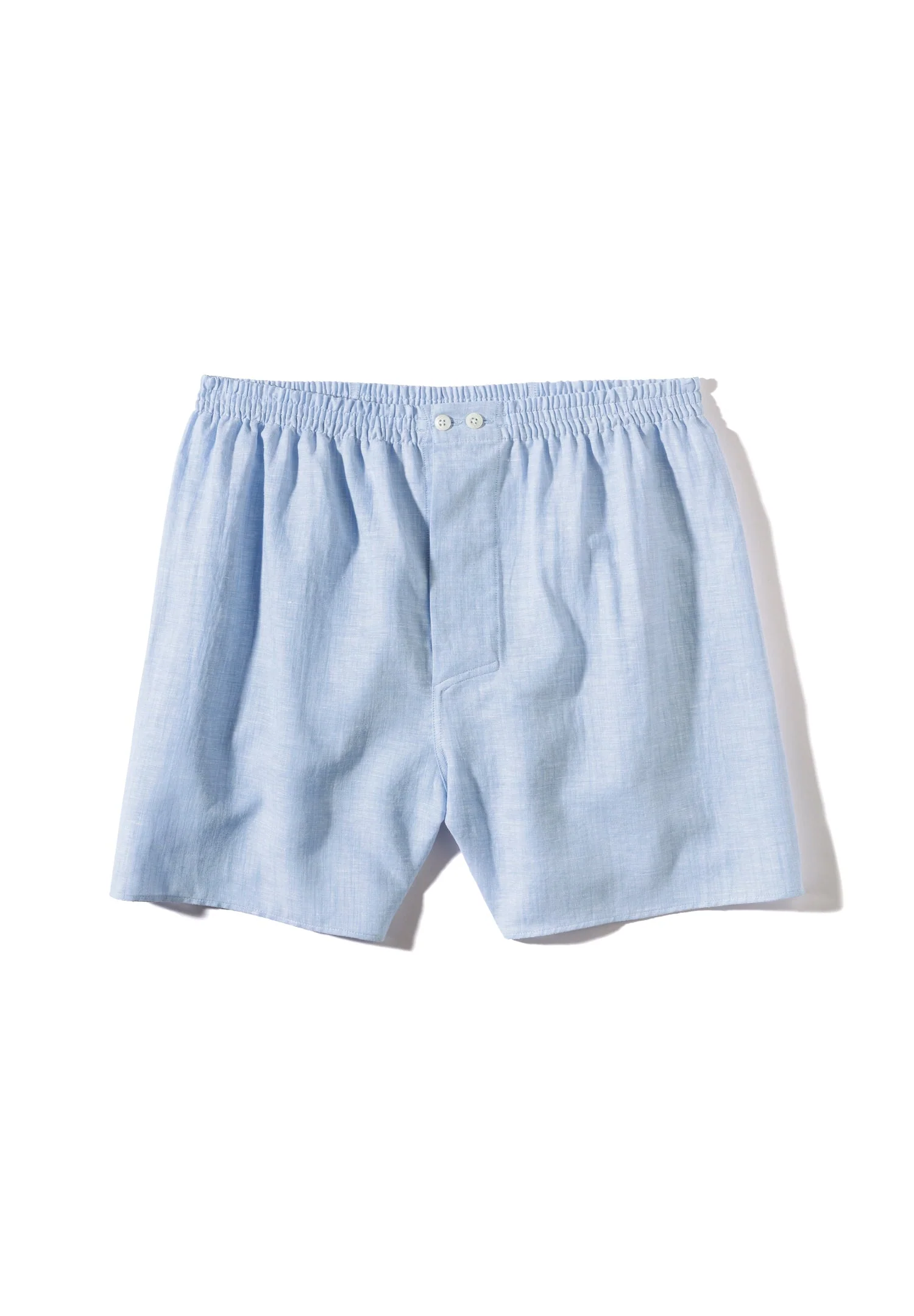 Linen Blend | Boxer Shorts - sky blue - Image 5