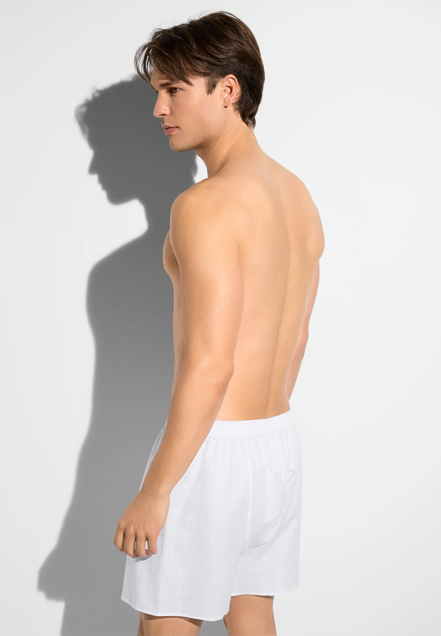 Linen Blend | Boxer Shorts - weiss - Image 3