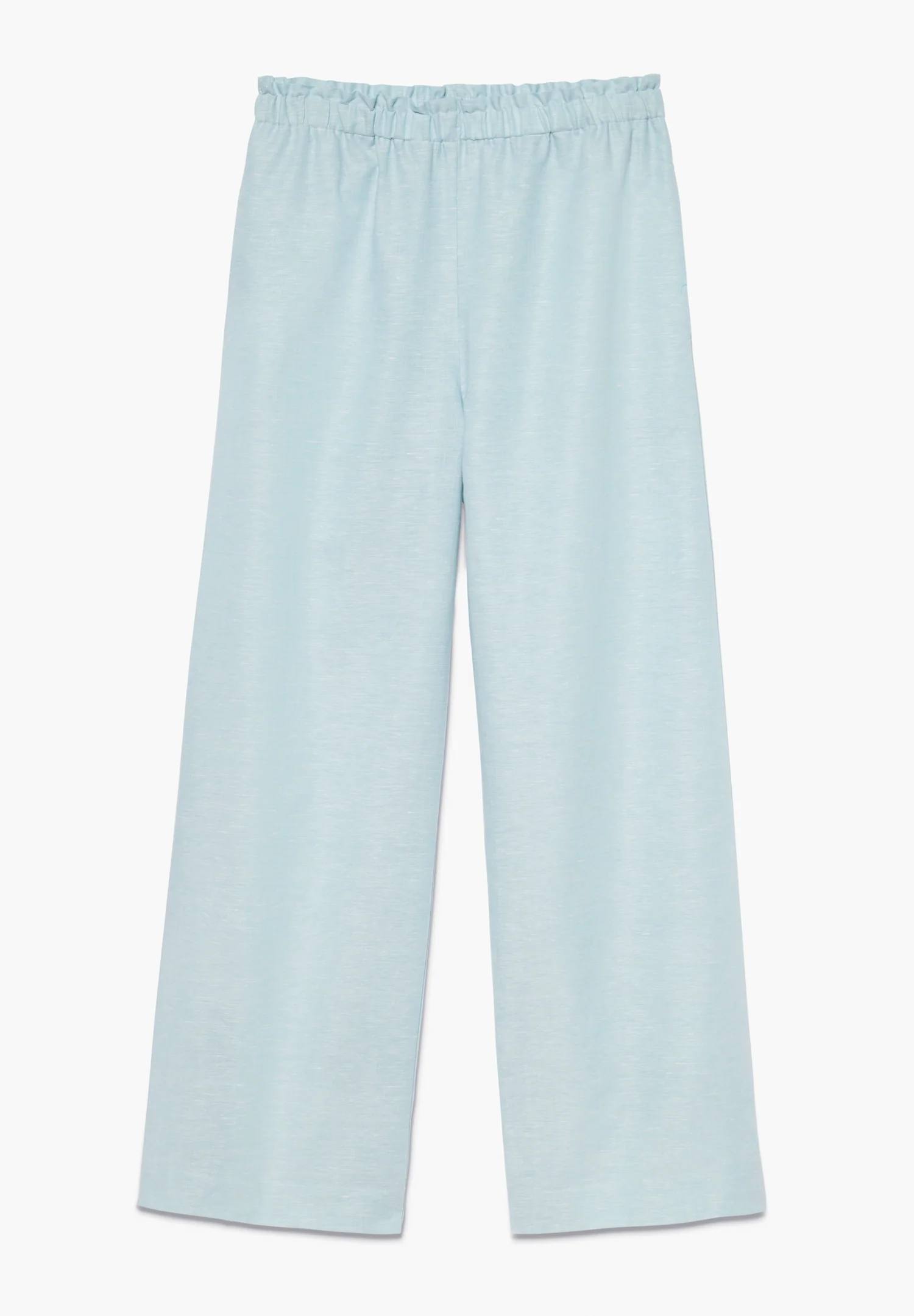 Linen Blend | Hose lang - sea blue - Image 2