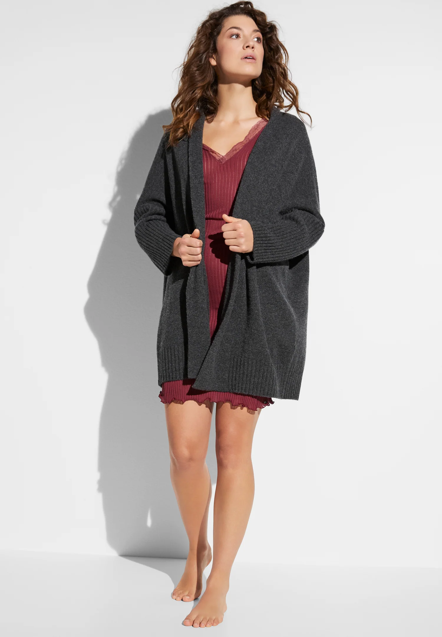 Luxury Cashmere | Poncho - anthrazit - Image 5