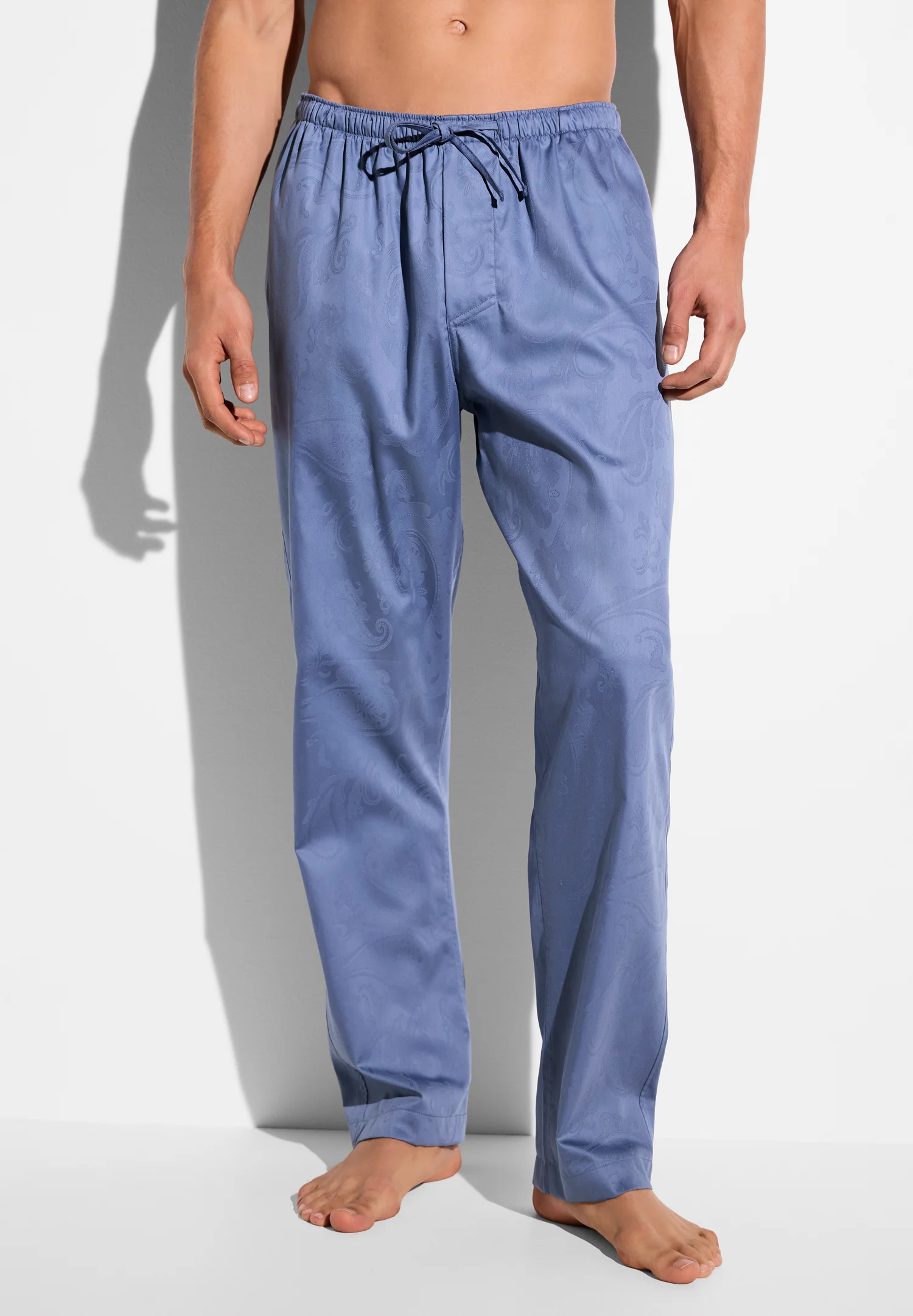 Luxury Jacquard | Hose lang - blue