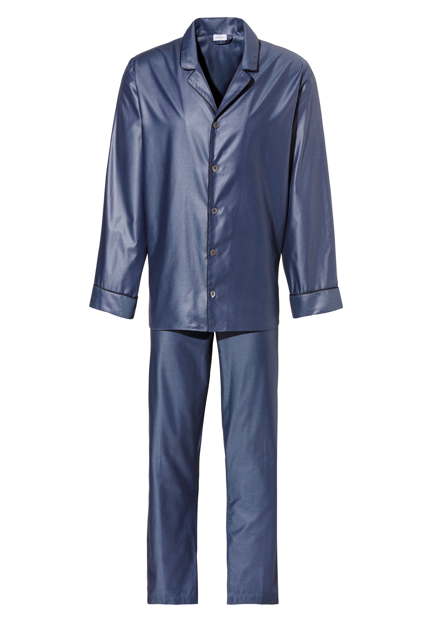 Luxury Jacquard | Pyjama lang - dark blue - Image 2