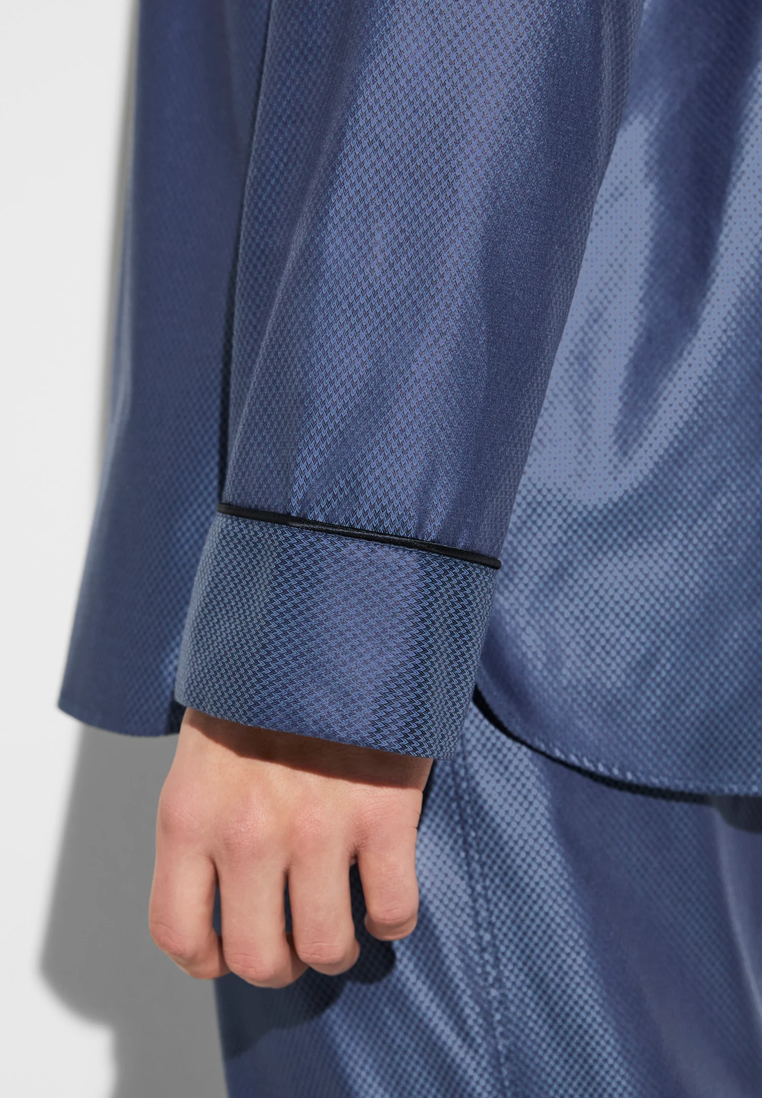 Luxury Jacquard | Pyjama lang - dark blue - Image 4