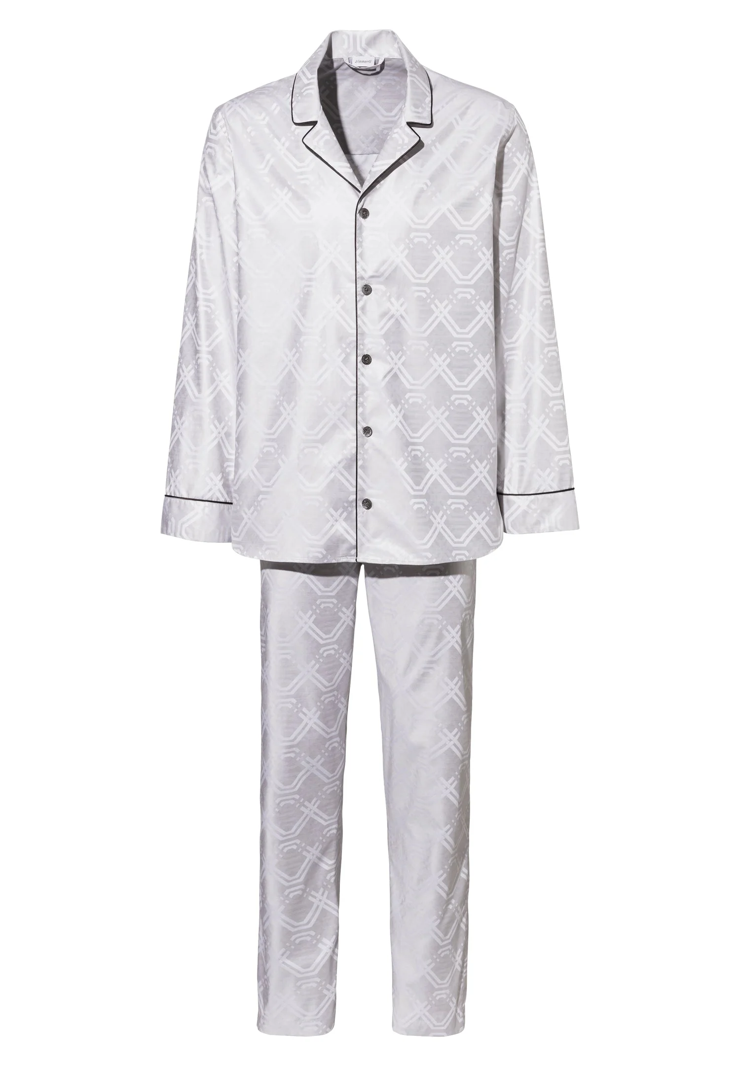 Luxury Jacquard | Pyjama lang - geo taupe - Image 2